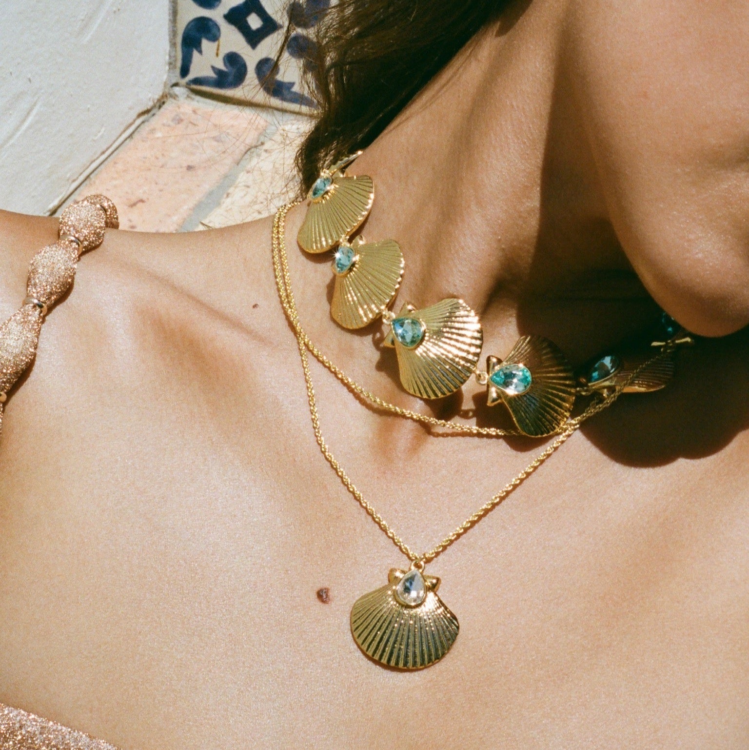 Antibes Necklace in Sea