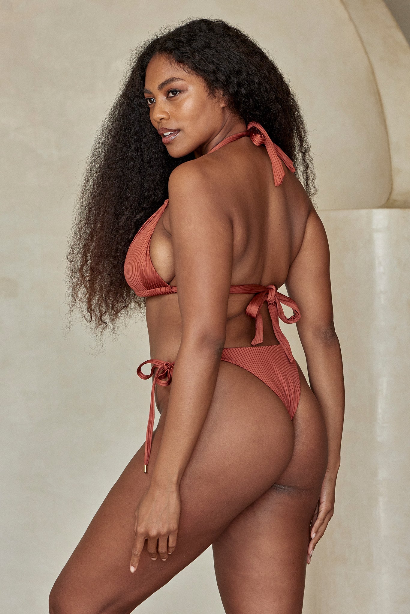 Palma Bottom - Copper Wide Rib