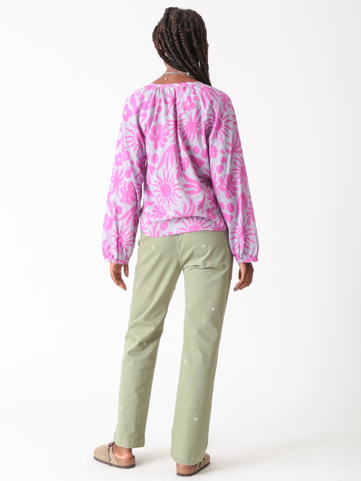 Meridian Tie Top - Sunny Bloom