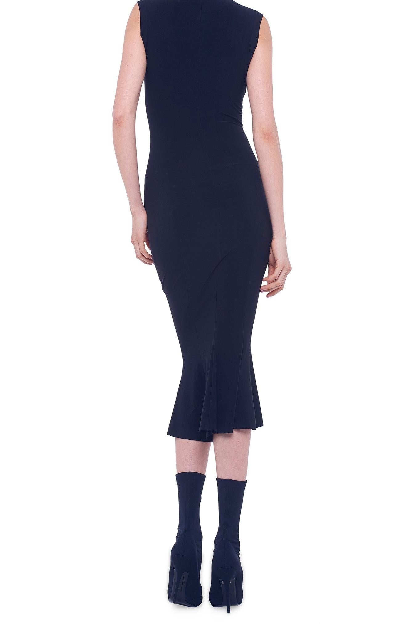 FISHTAIL DRESS TO MIDCALF
