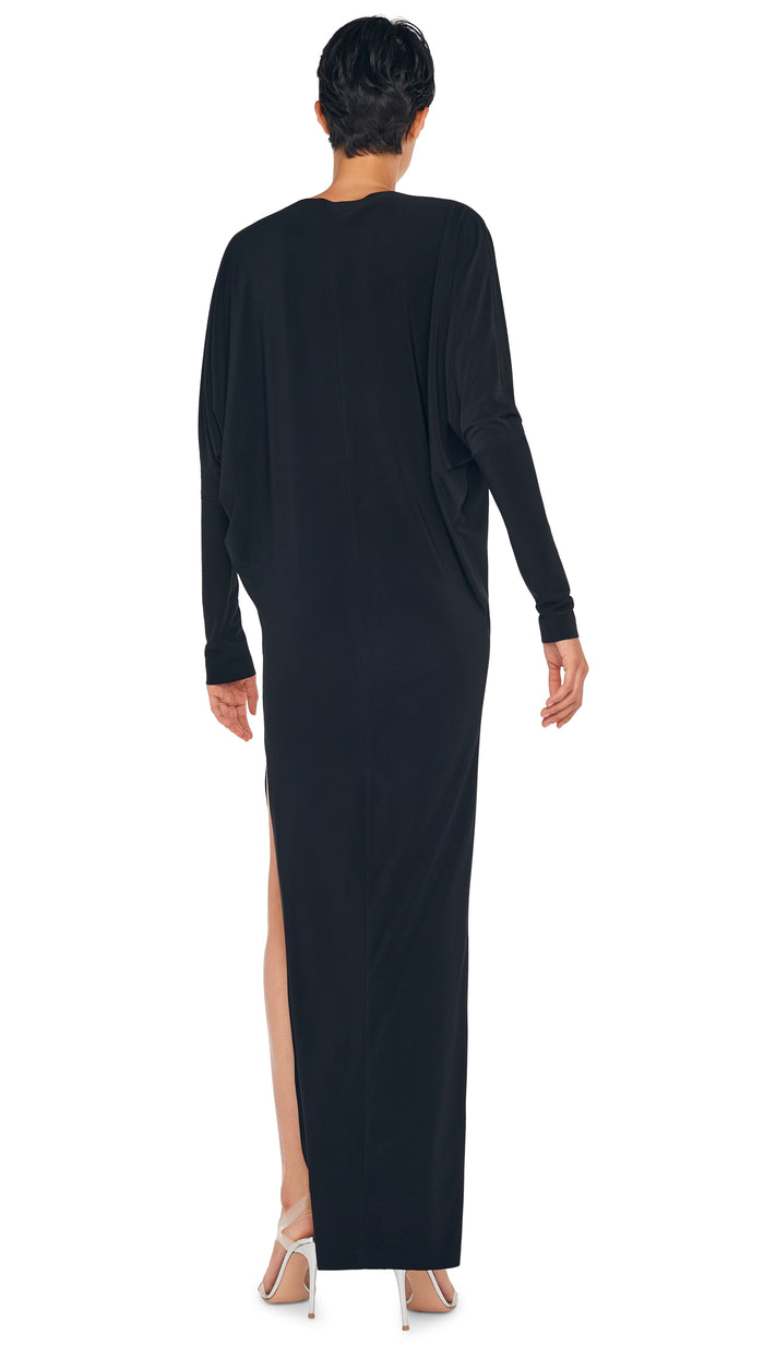 Dolman Wrap Side Drape gown - Norma Kamali