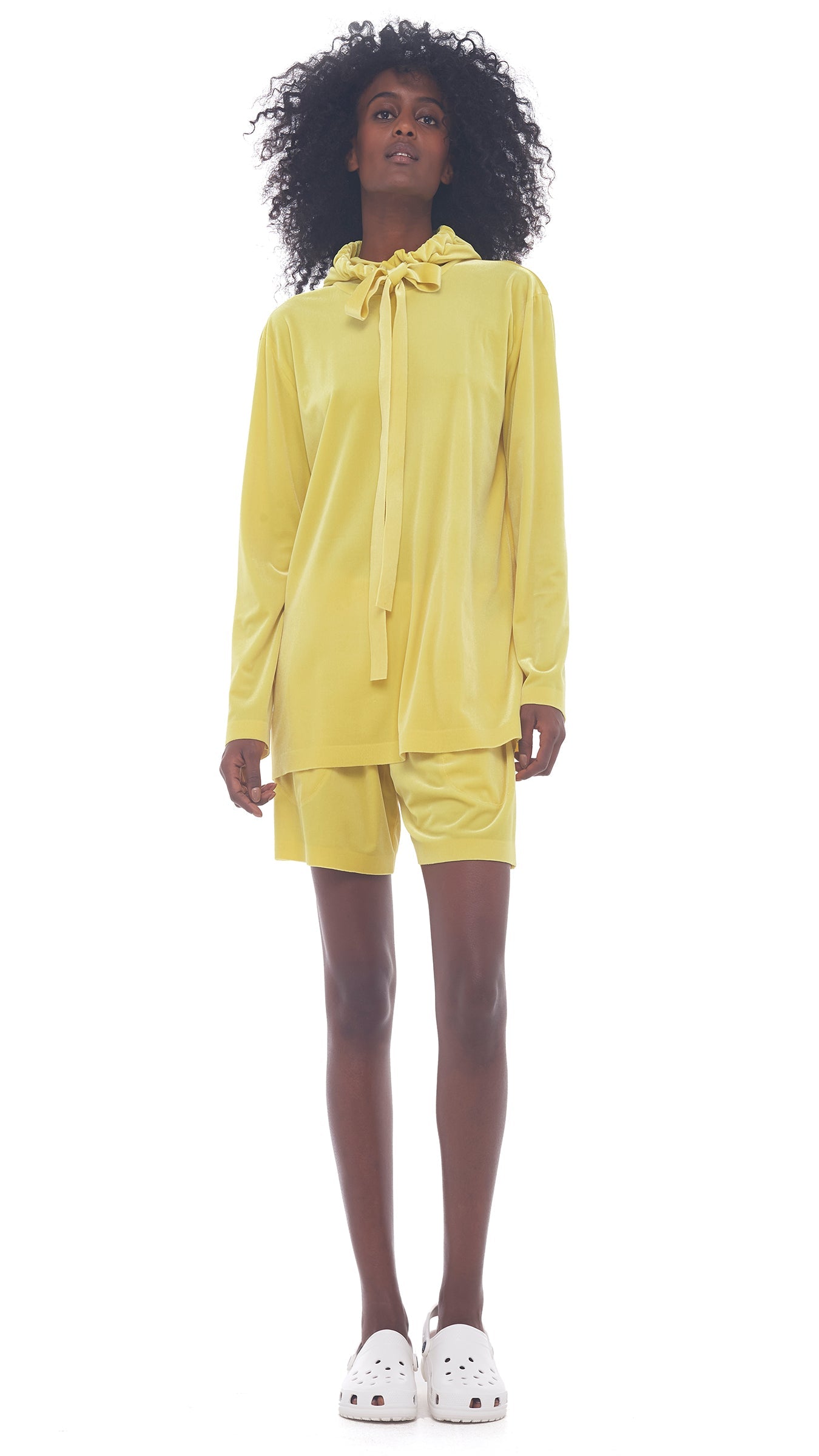 DRAWSTRING BF HOODED TOP