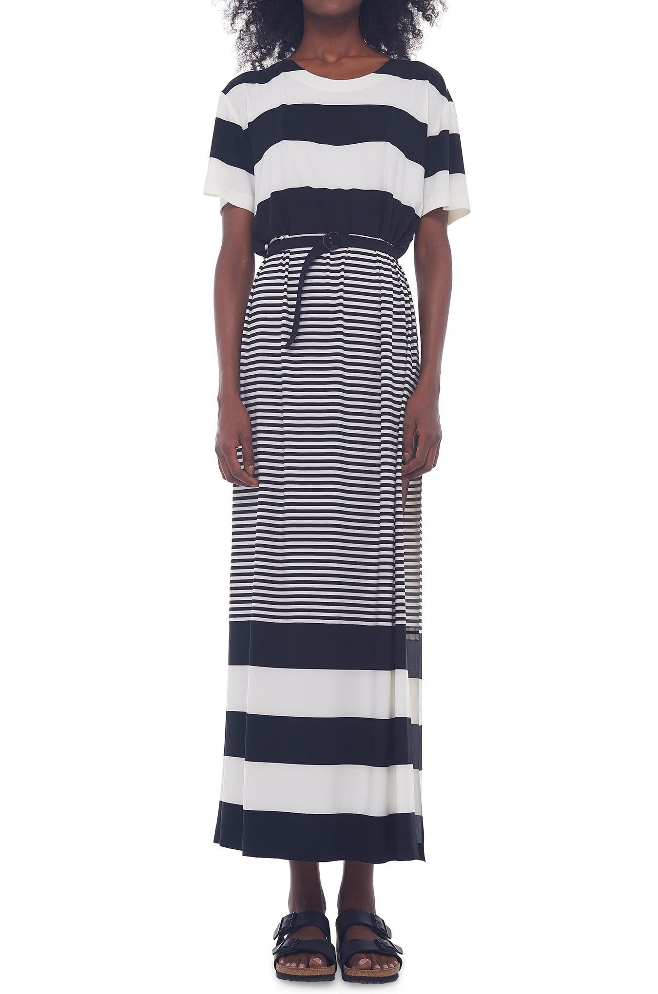 SPLICED BOXY DRESS