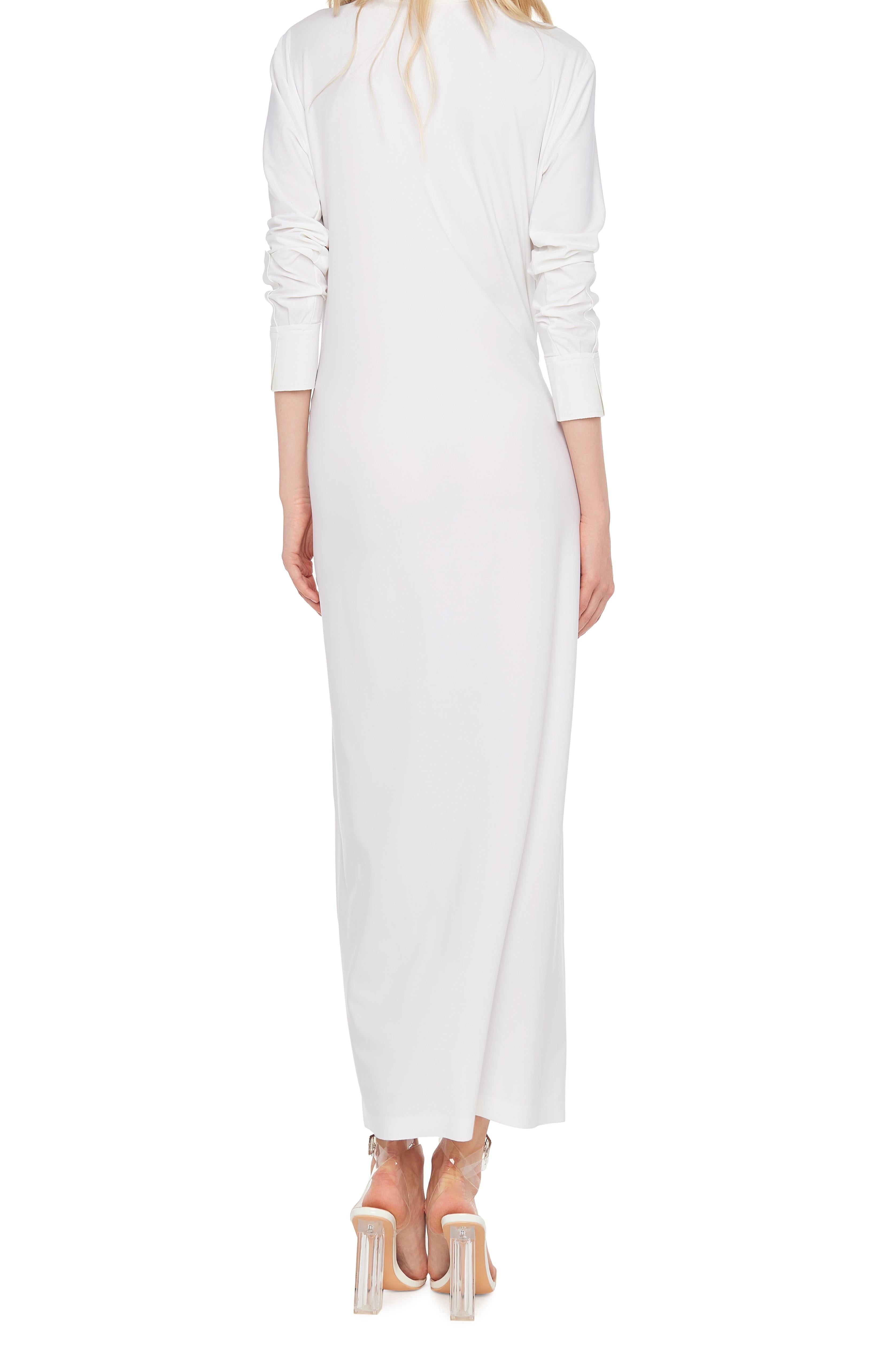 FOUR SLEEVE NK SHIRT LONG DRESS