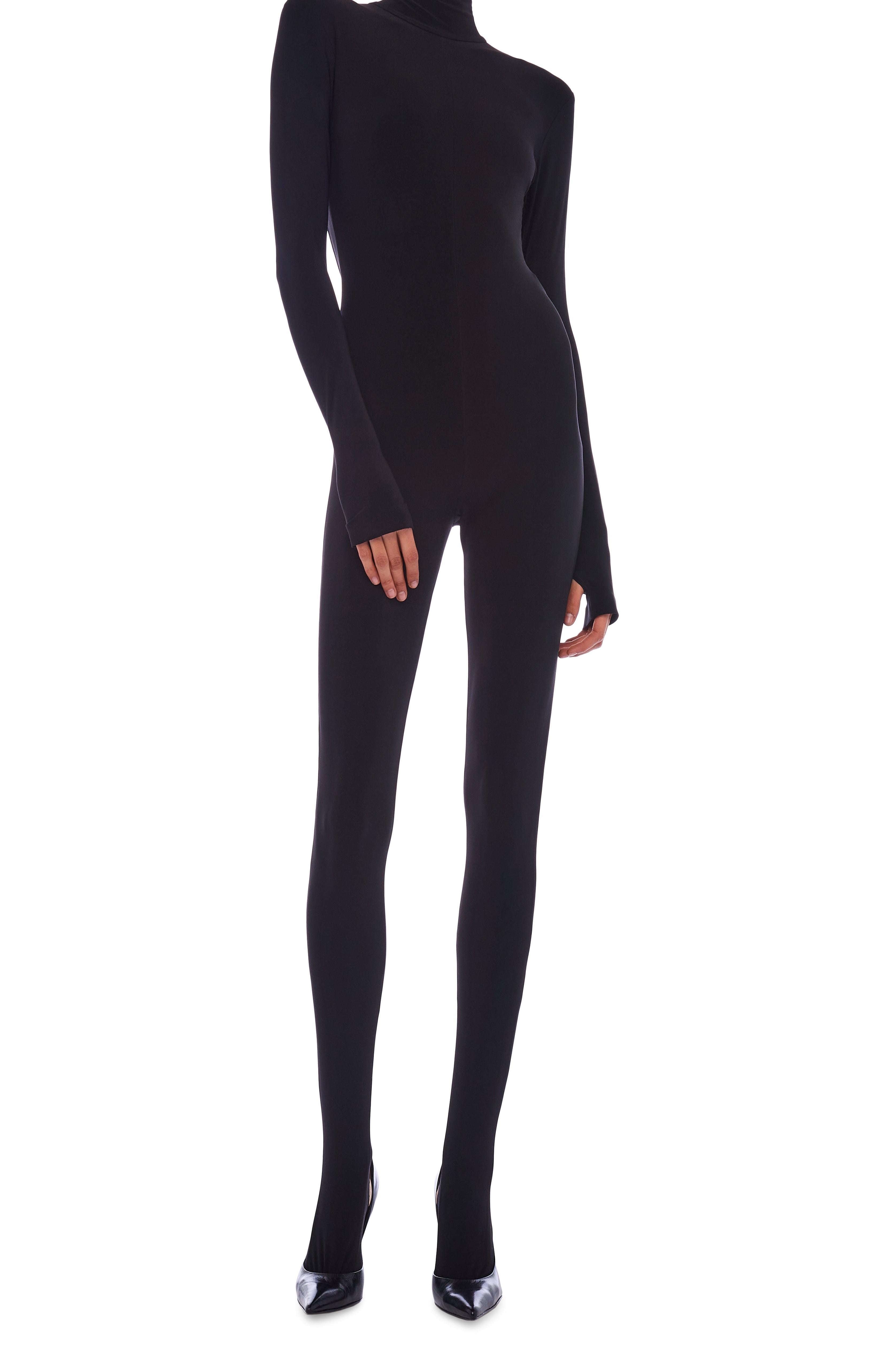 OPEN BACK CATSUIT W/ FOOTIE