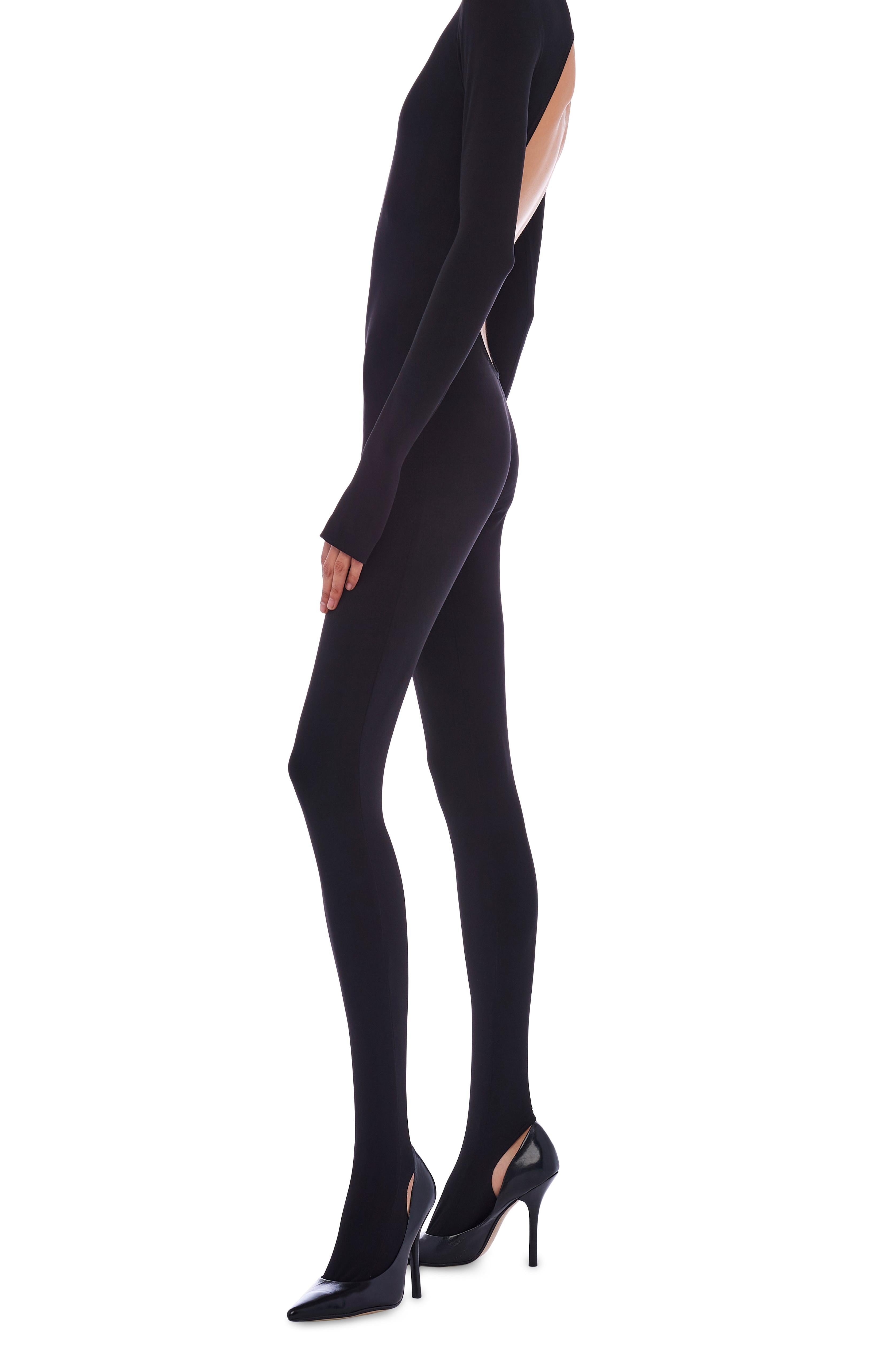 OPEN BACK CATSUIT W/ FOOTIE