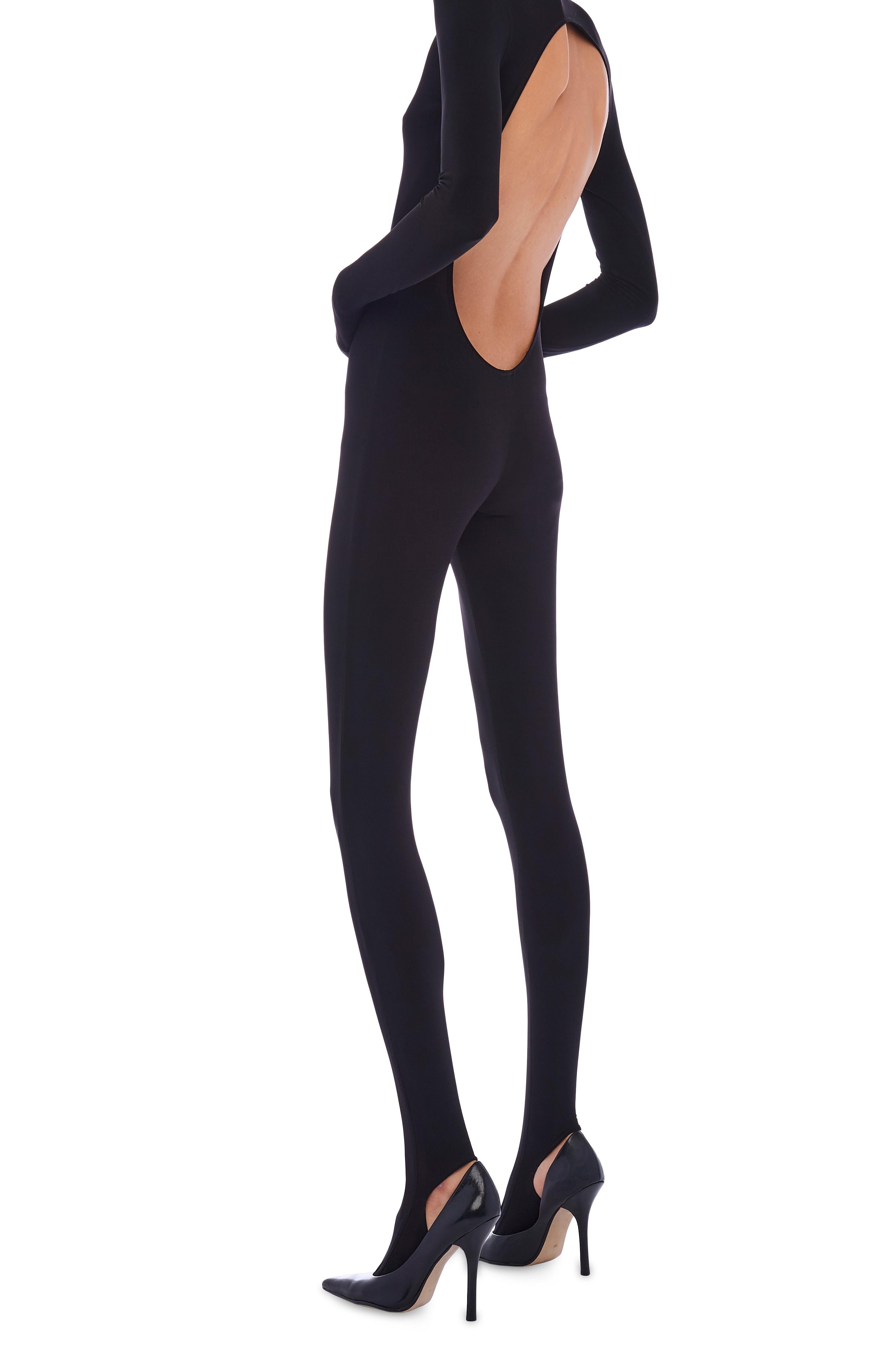 OPEN BACK CATSUIT W/ FOOTIE