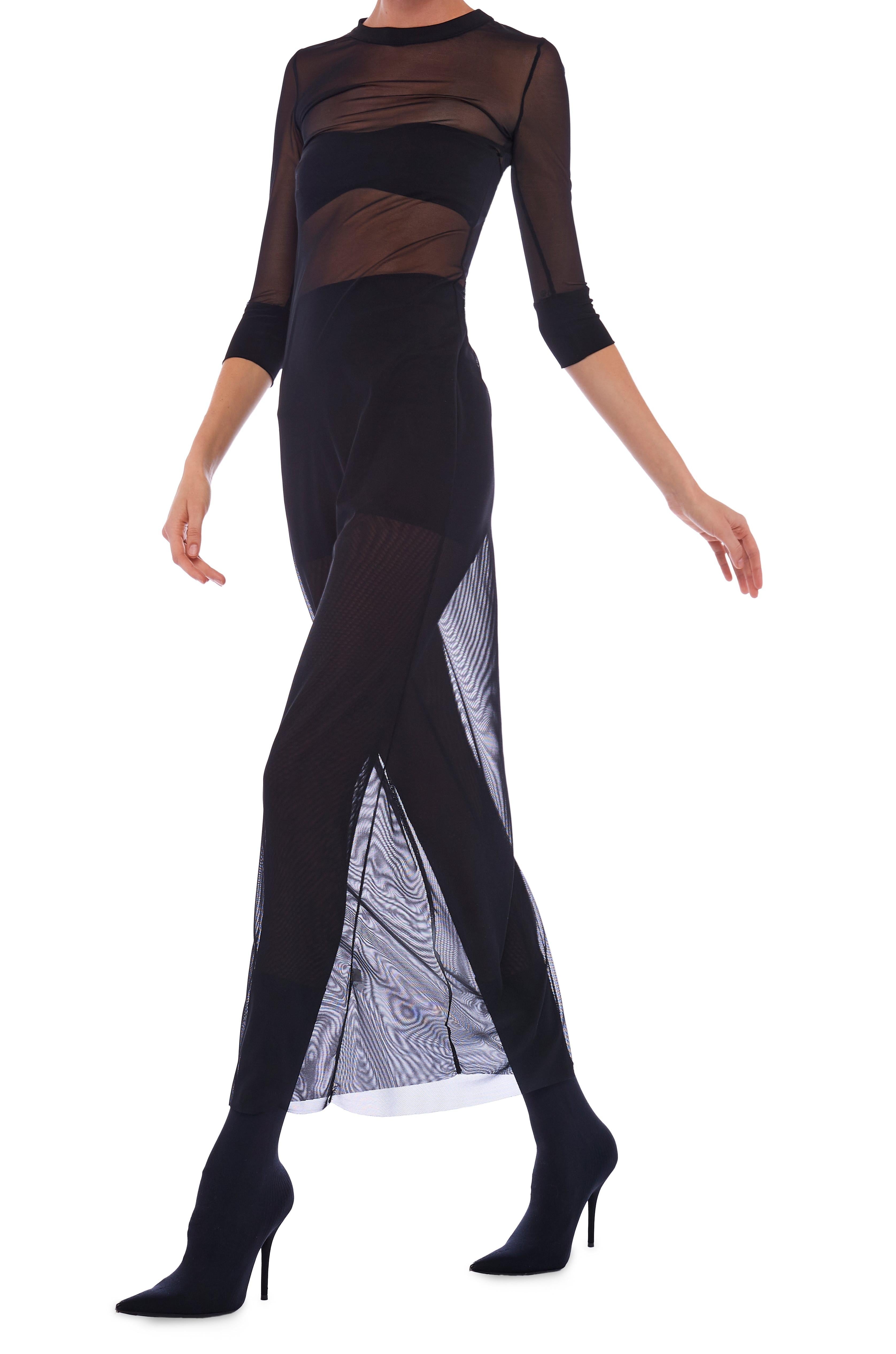CREWNECK 3/4 SLEEVE DRESS