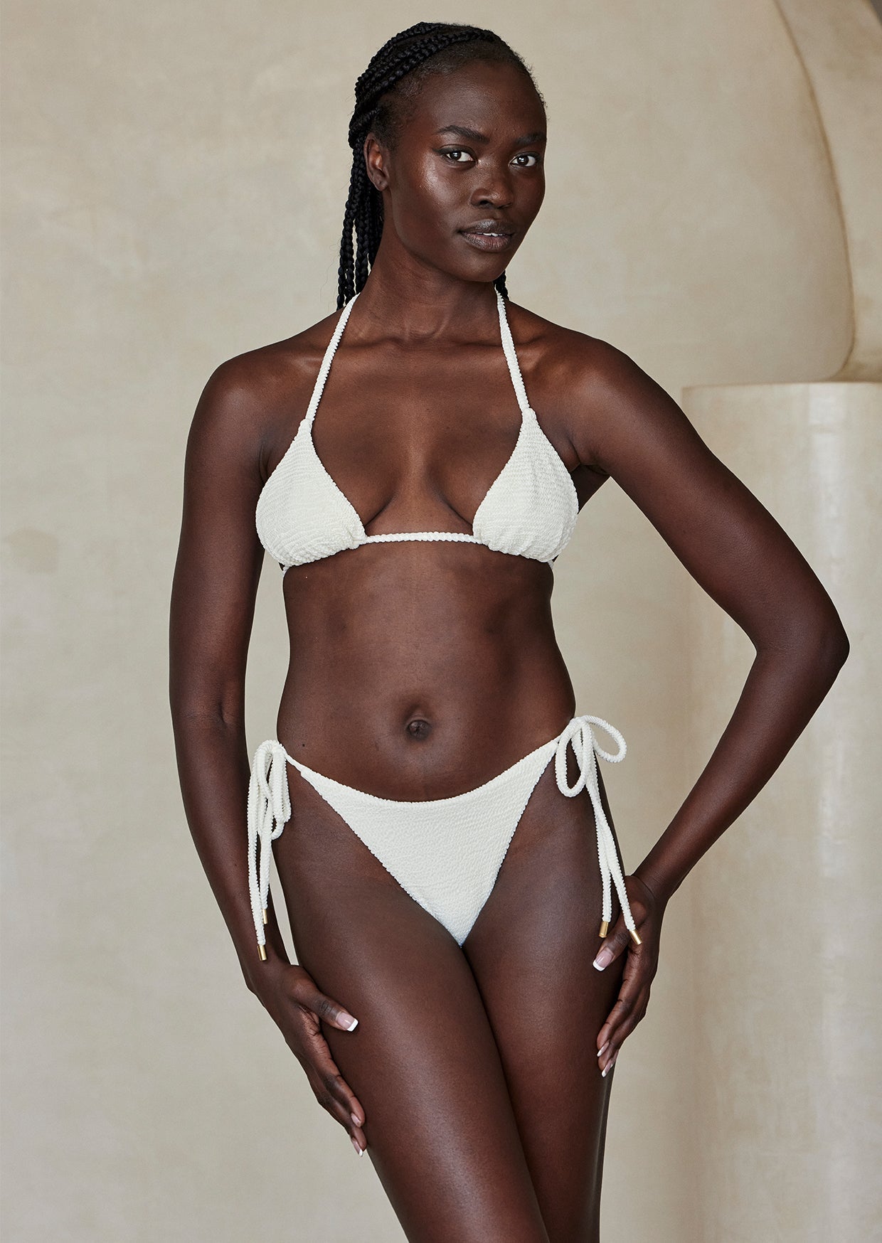 Palma Top - Ivory Crinkle