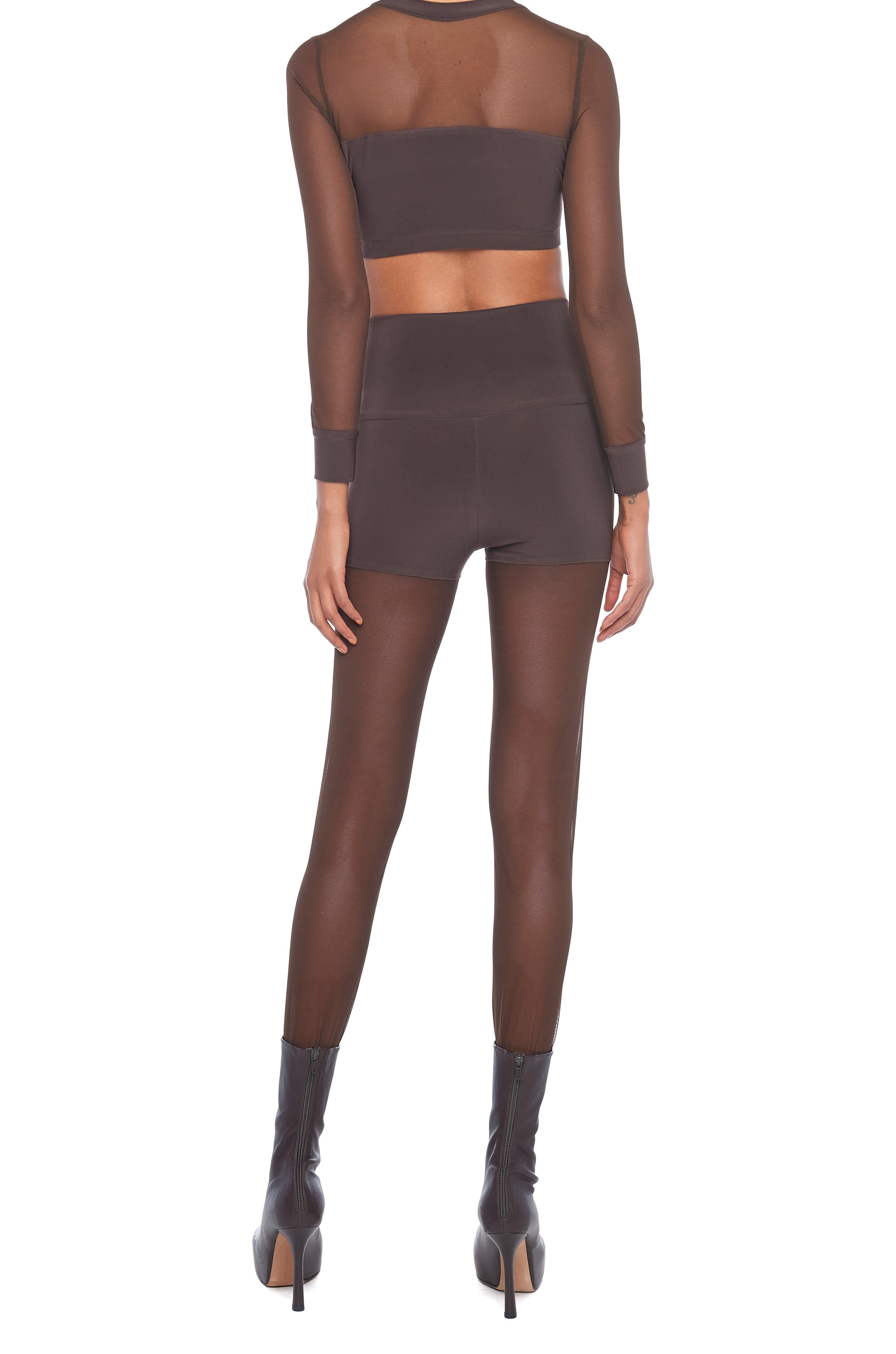 LEGGING W/ MESH BOTTOM FOOTSIE