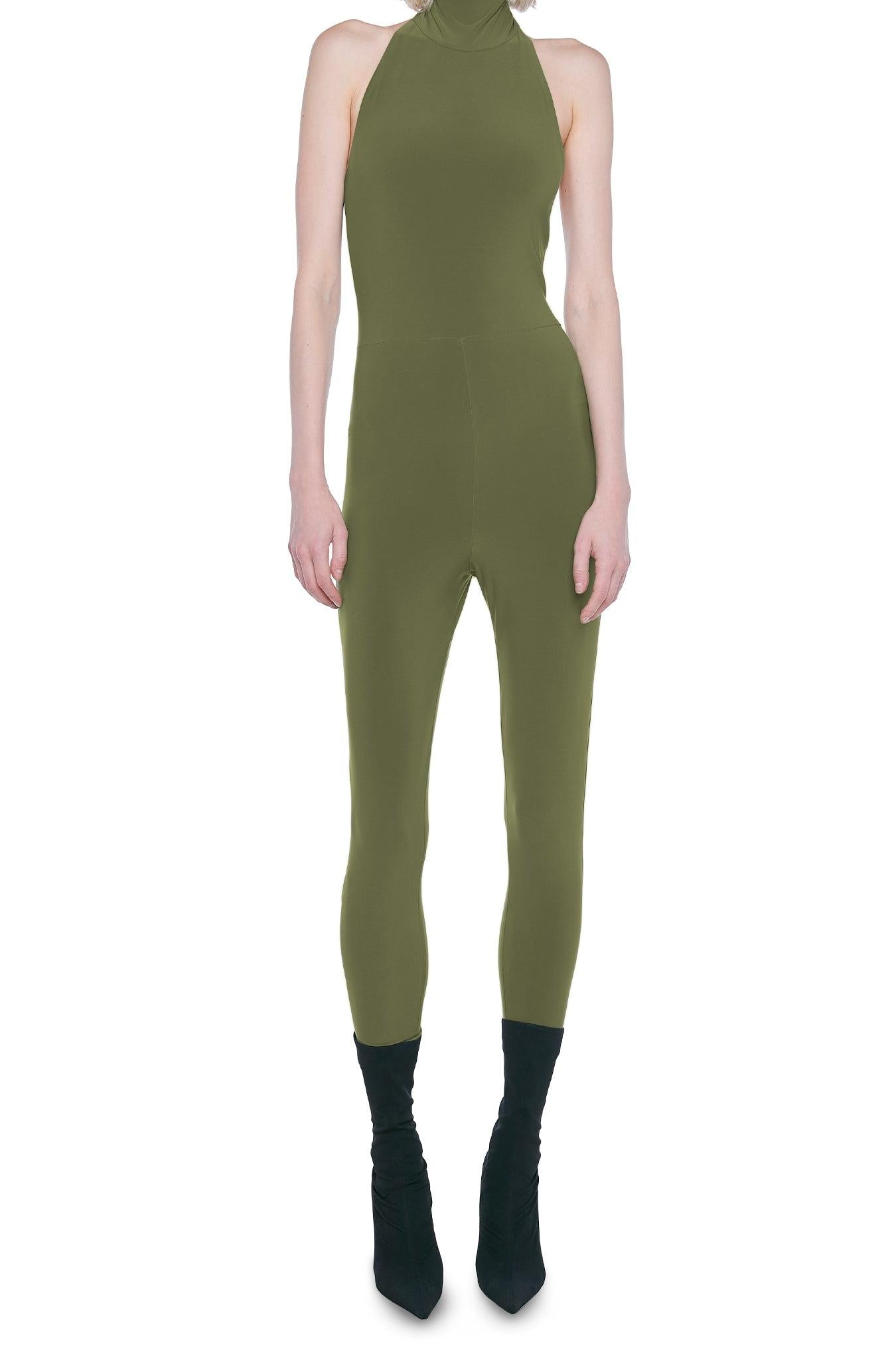HALTER TURTLE CATSUIT W/ FOOTSIE