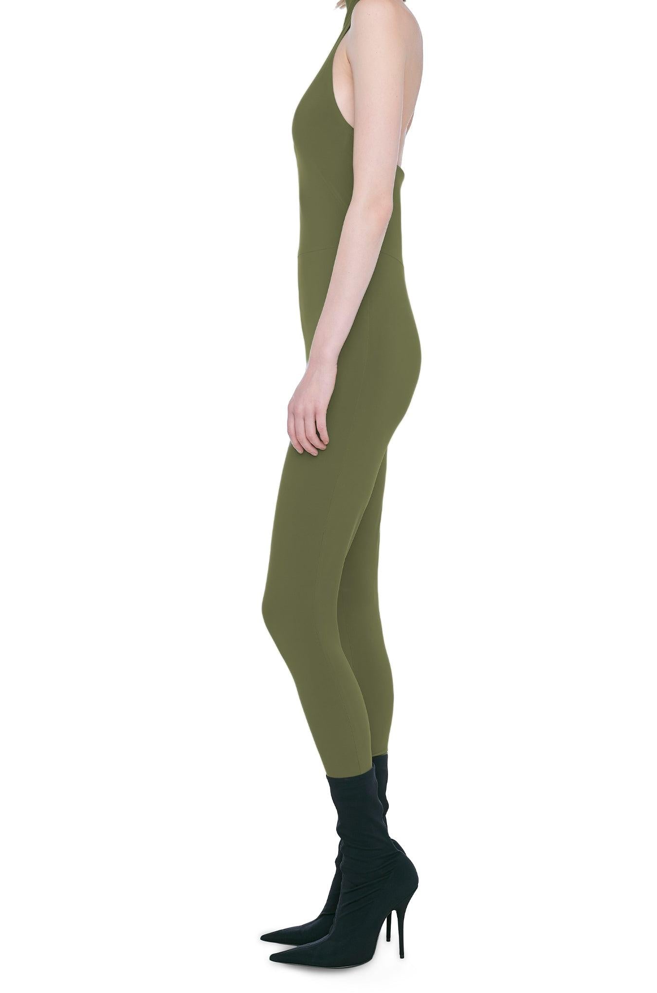 HALTER TURTLE CATSUIT W/ FOOTSIE