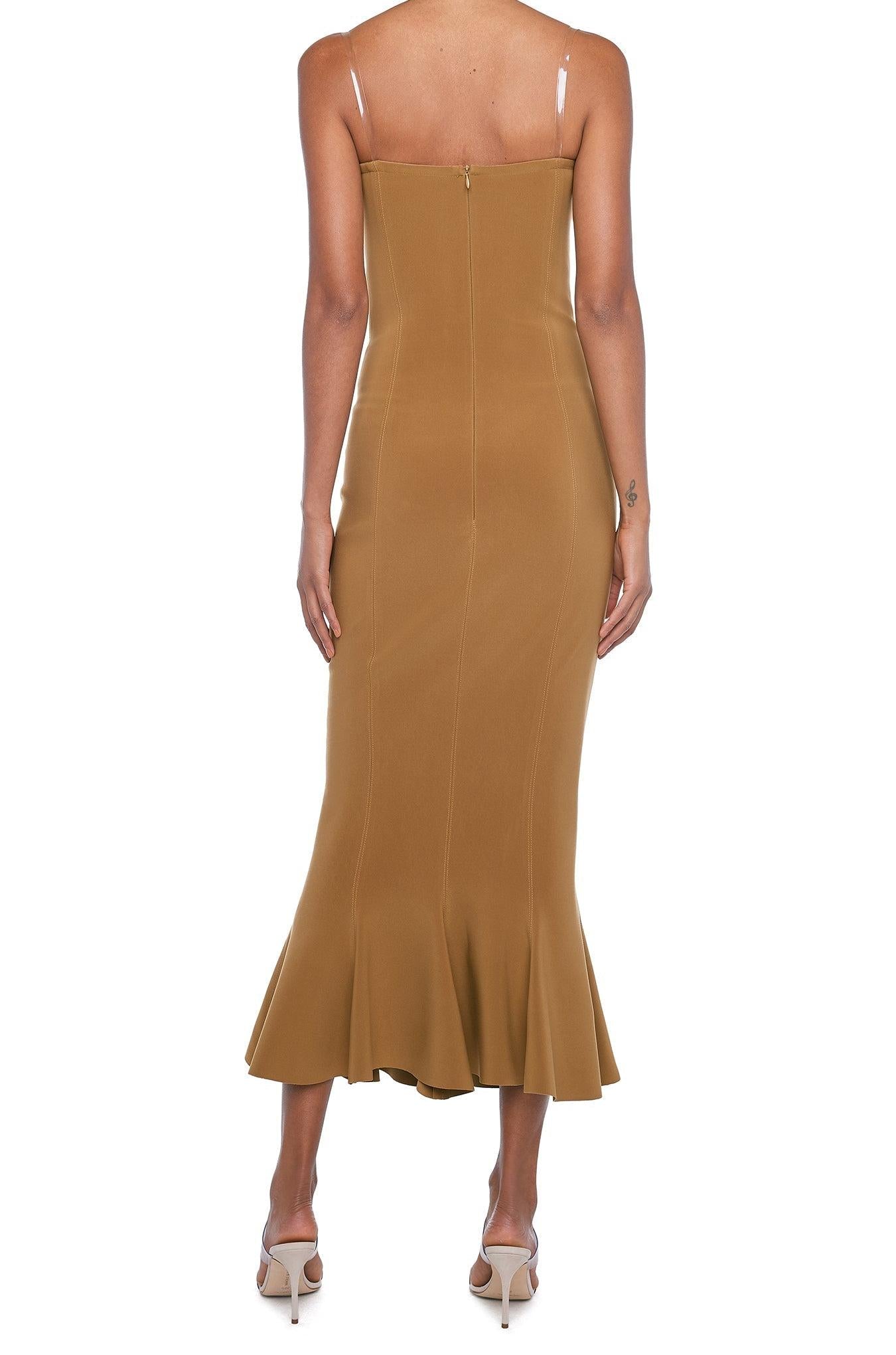 CORSET DRESS TO MIDCALF