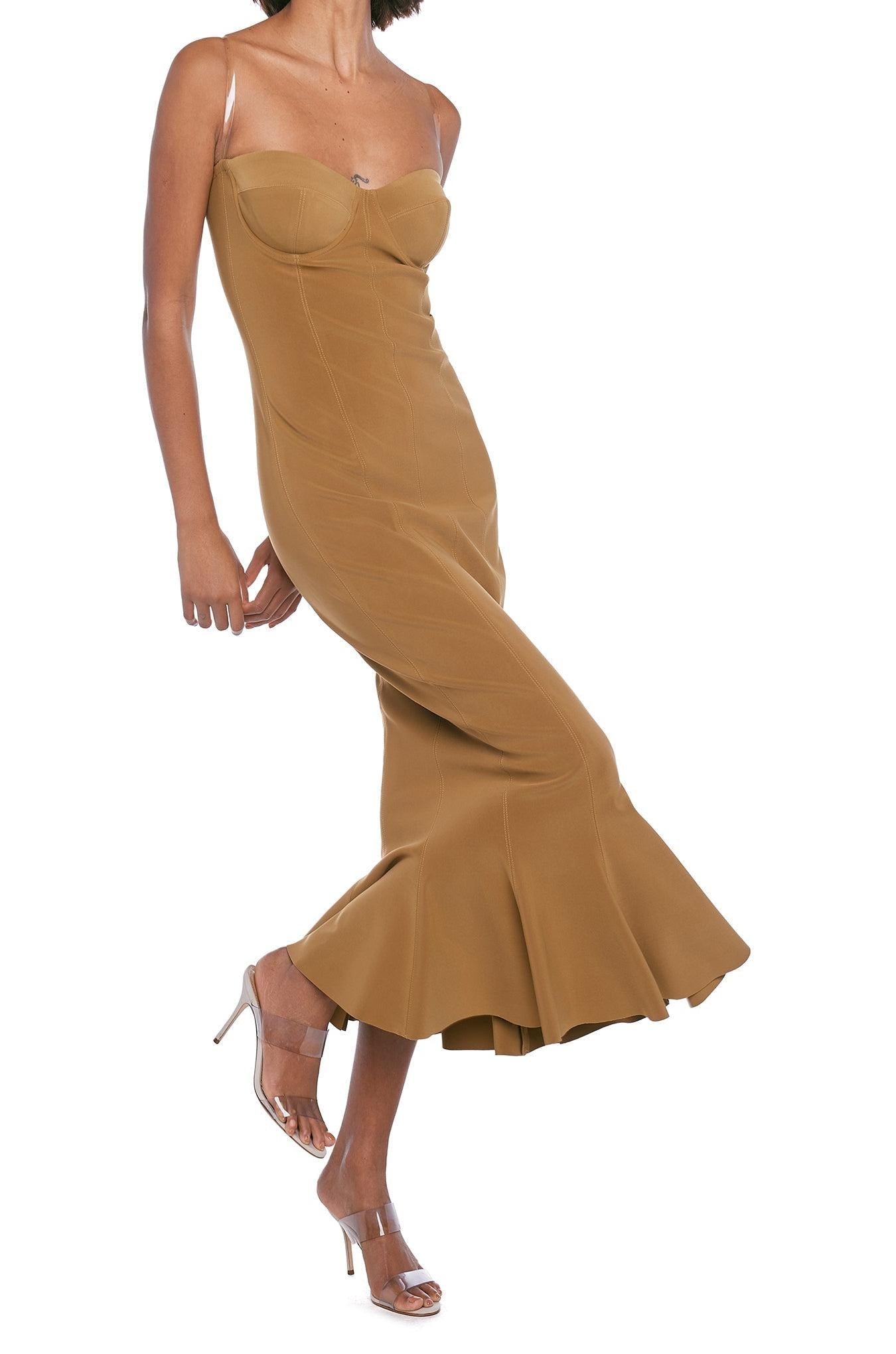 CORSET DRESS TO MIDCALF