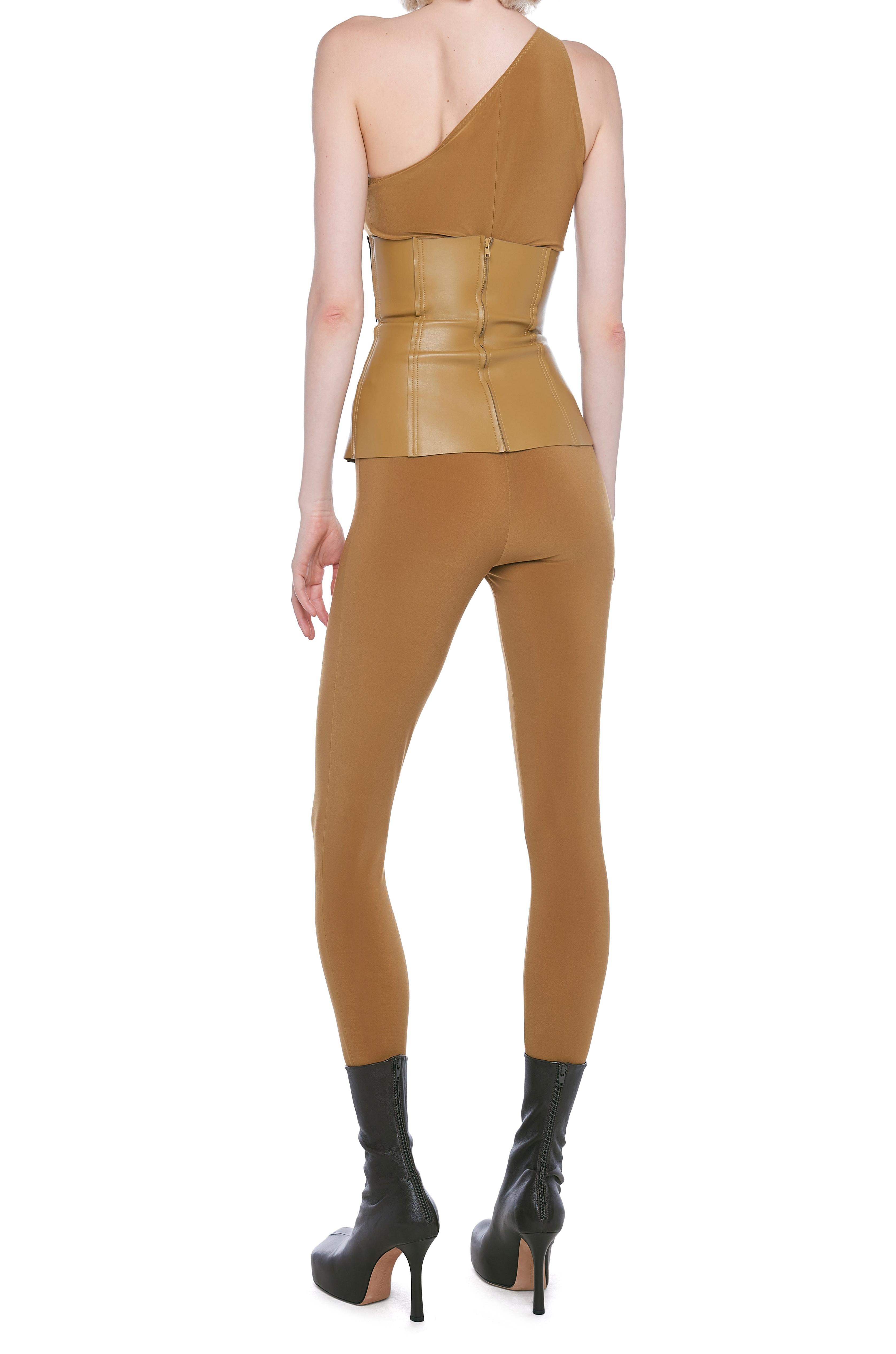 ONE SHOULDER CATSUIT W/ FOOTSIE
