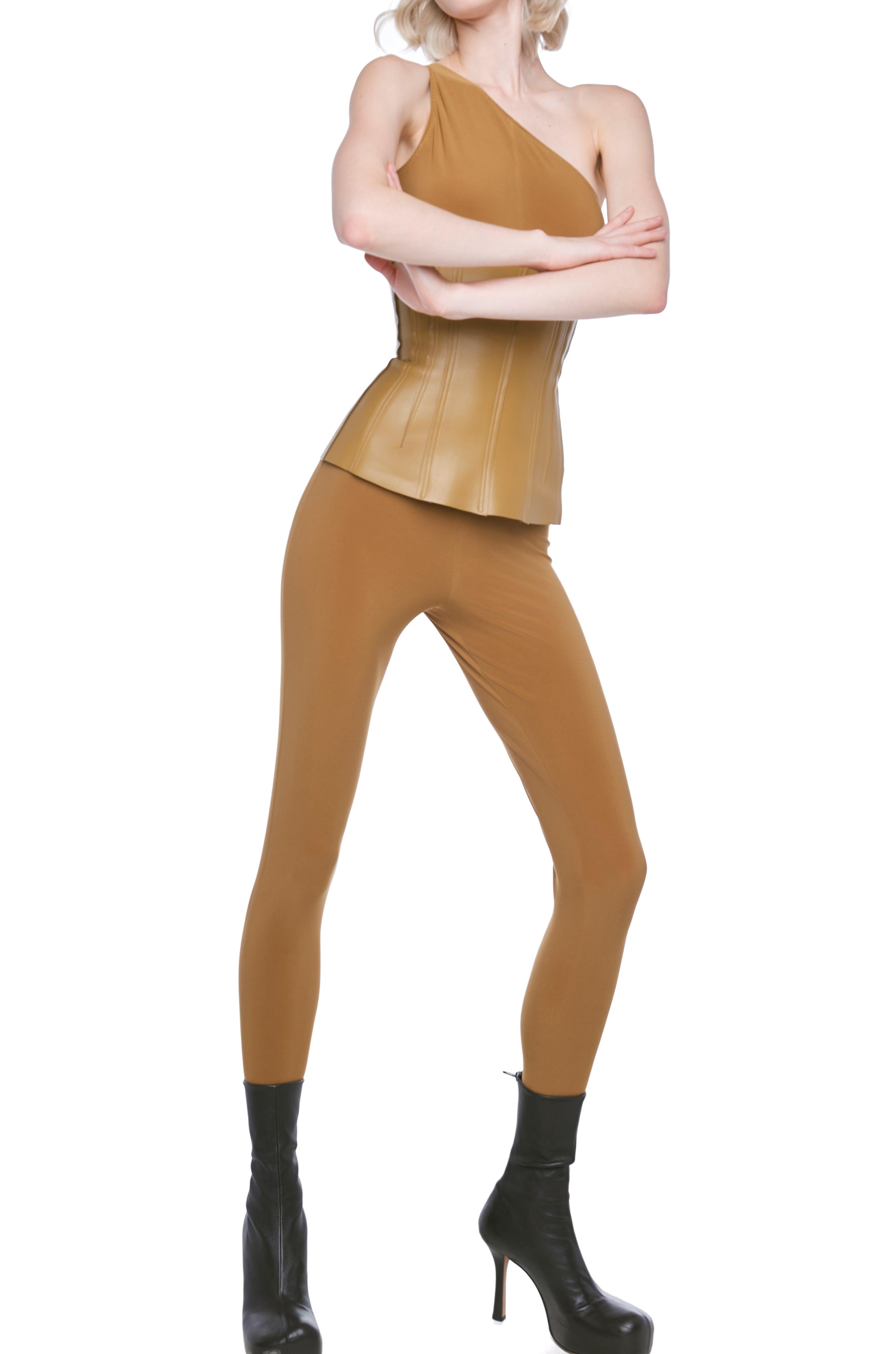 ONE SHOULDER CATSUIT W/ FOOTSIE