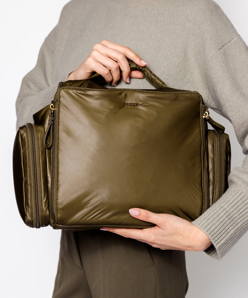 Vanity Kit Large Nylon In Olive