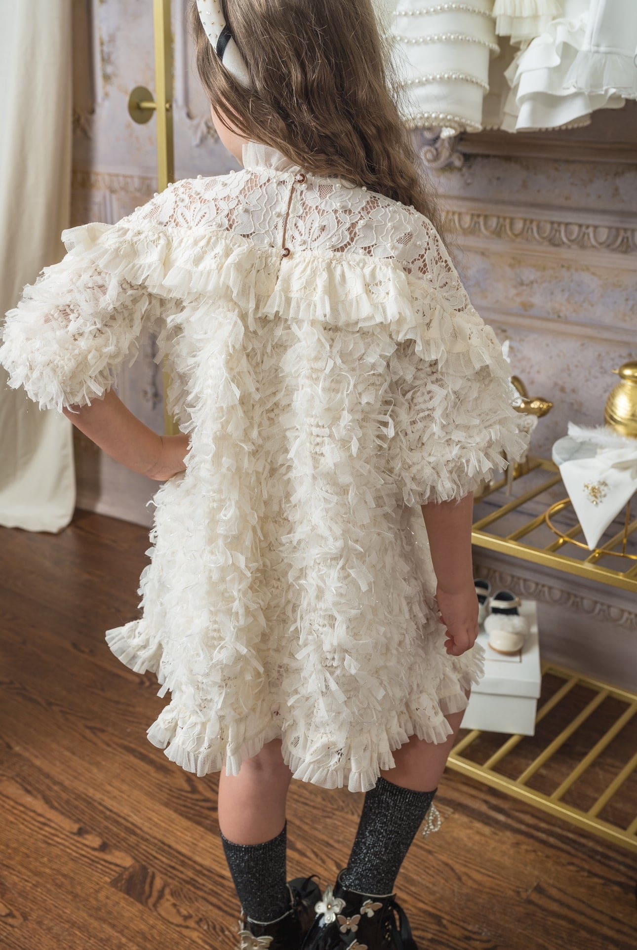 Ivanna Ivory Dress - Petite Maison Kids