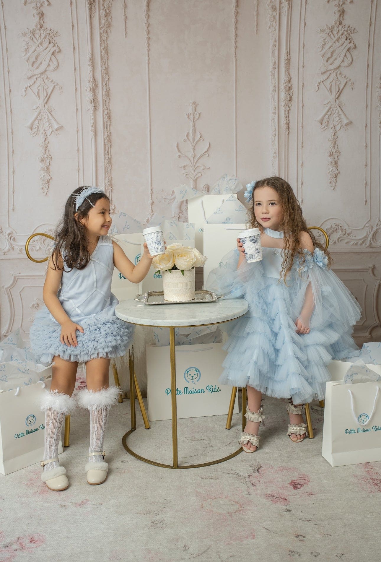 Skylar Blue Tulle Tutu Dress - Petite Maison Kids