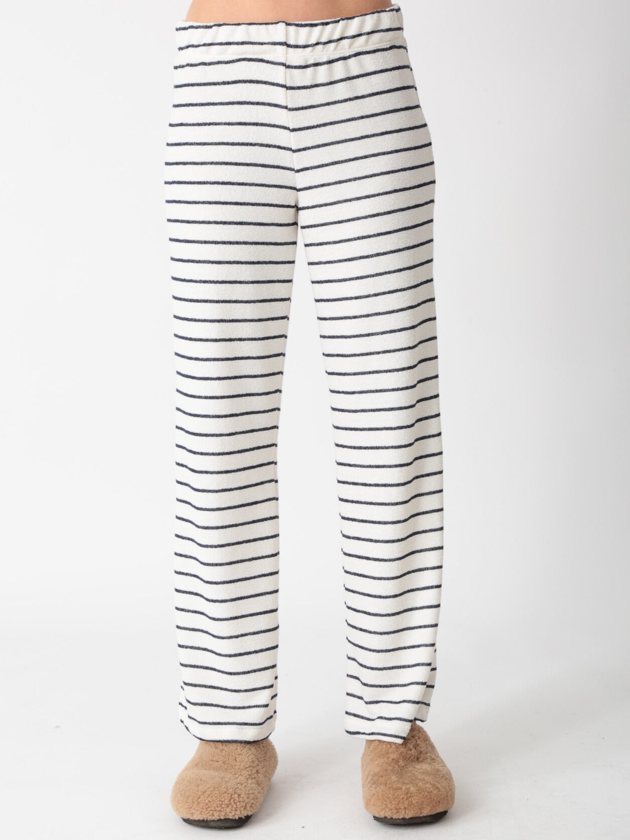 Wylie Pant - Ivory / Indigo Stripe