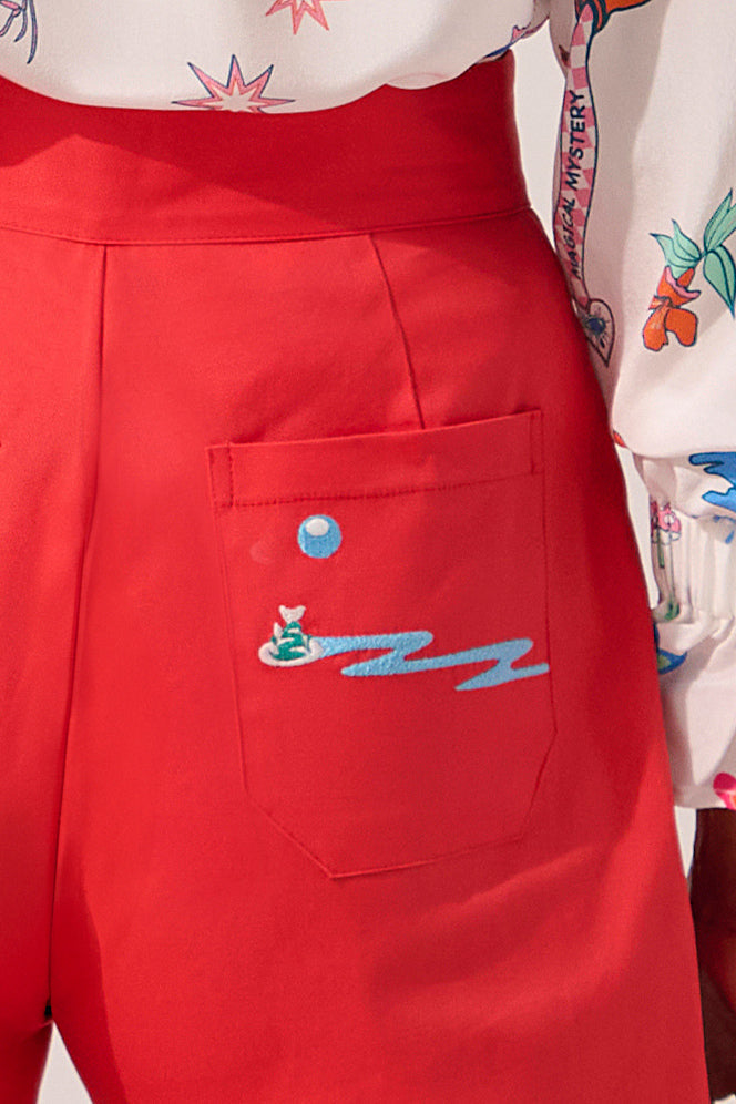 Image of product named venus coral nautical trousers by Paolita London