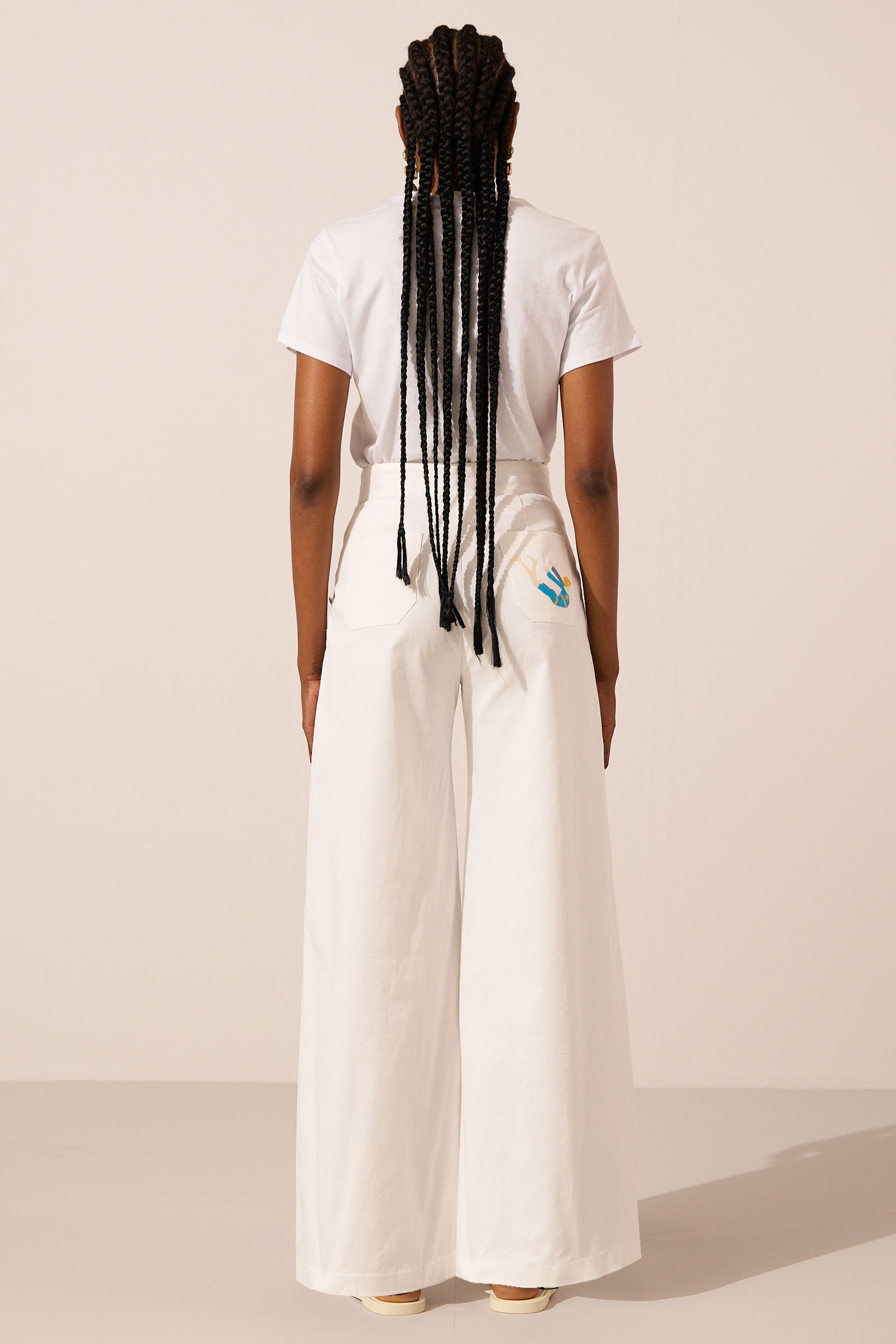 Image of product named venus cream nautical trouser by Paolita London