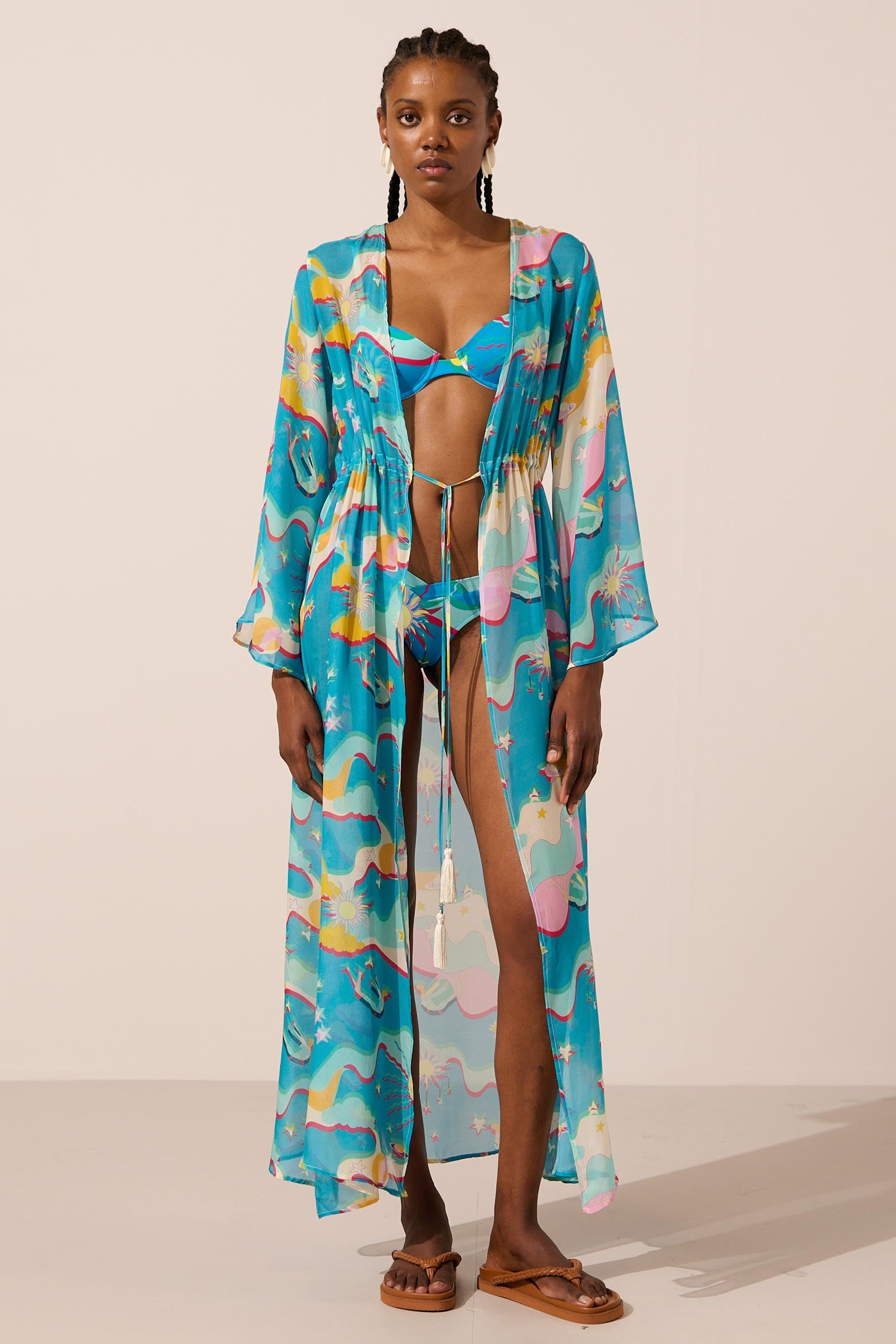 Image of product named astroelevator silk marisa kimono by Paolita London
