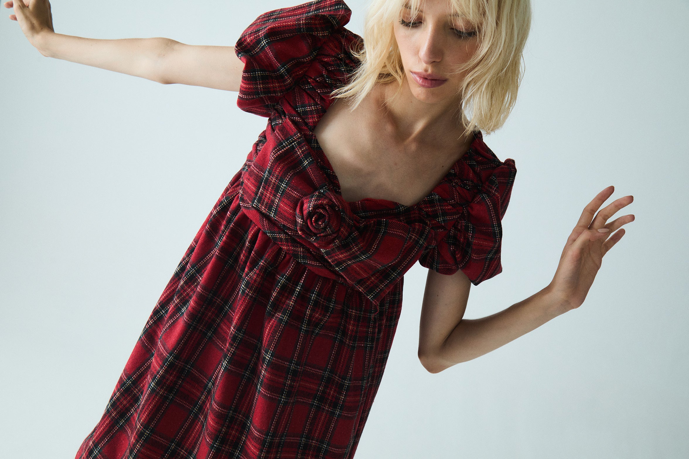 Emita Tartan Mini Dress