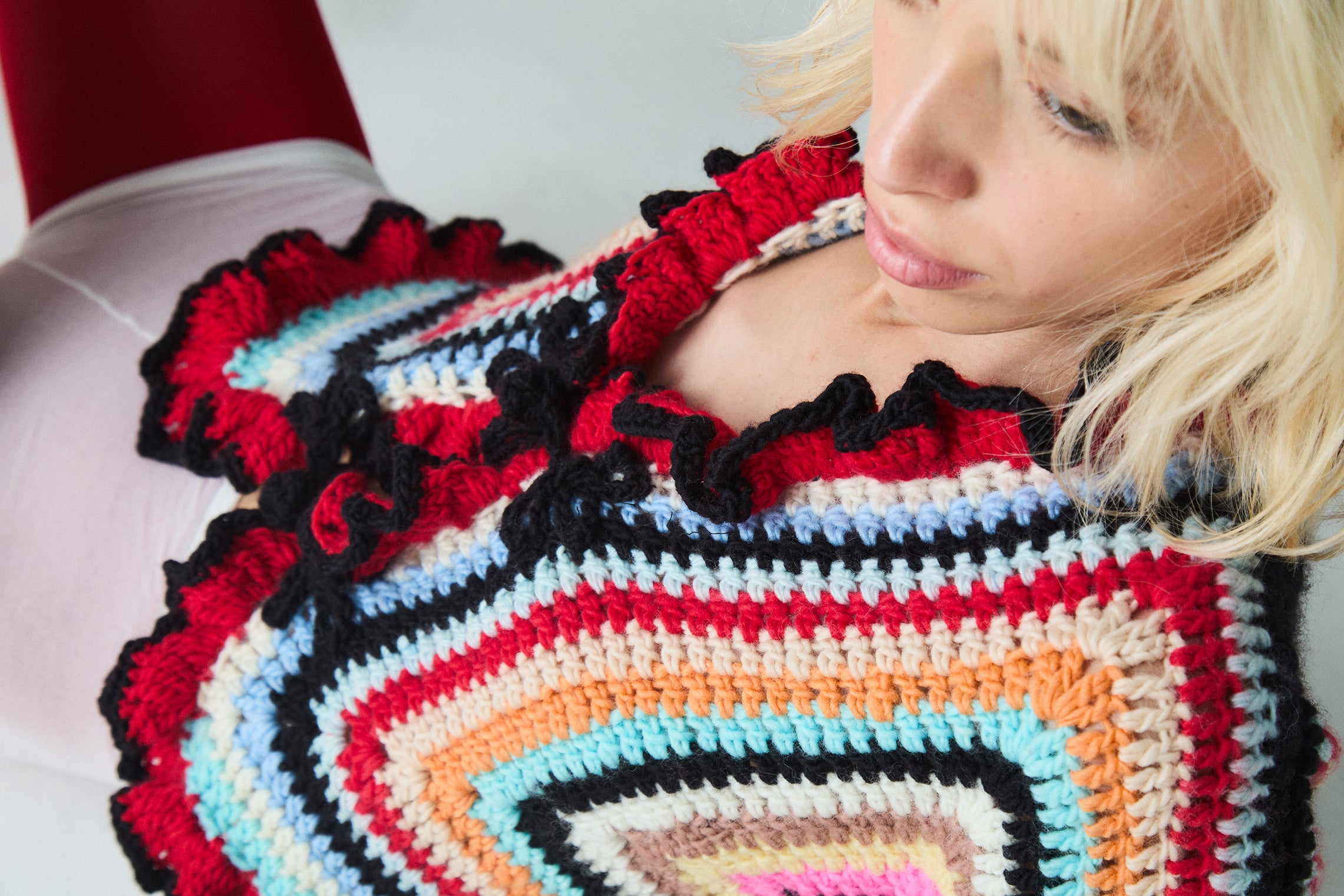 Coral Crochet Cardigan