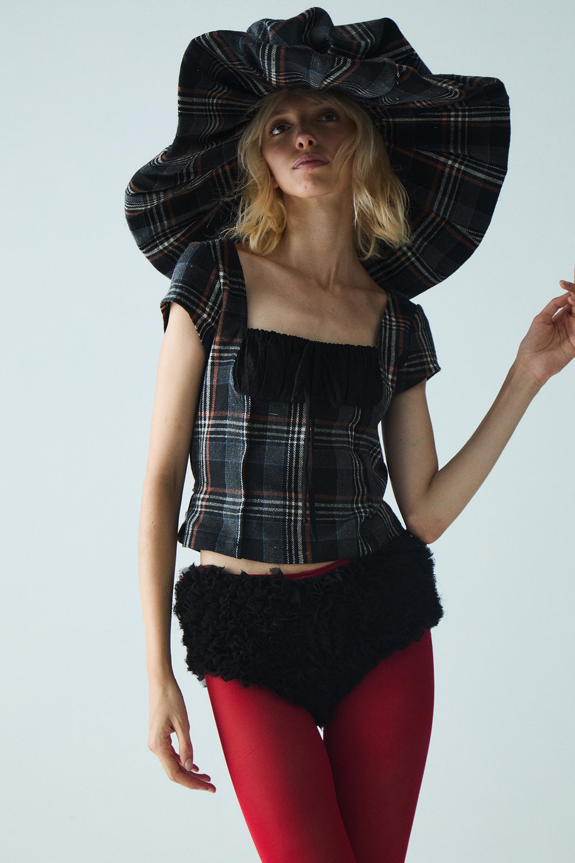 Maeva Blouse Tartan Blouse
