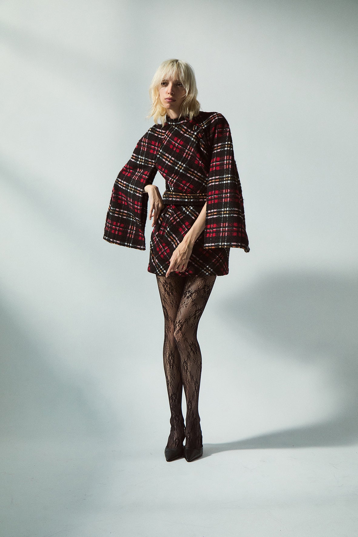 Cristel Plaid Mini Dress
