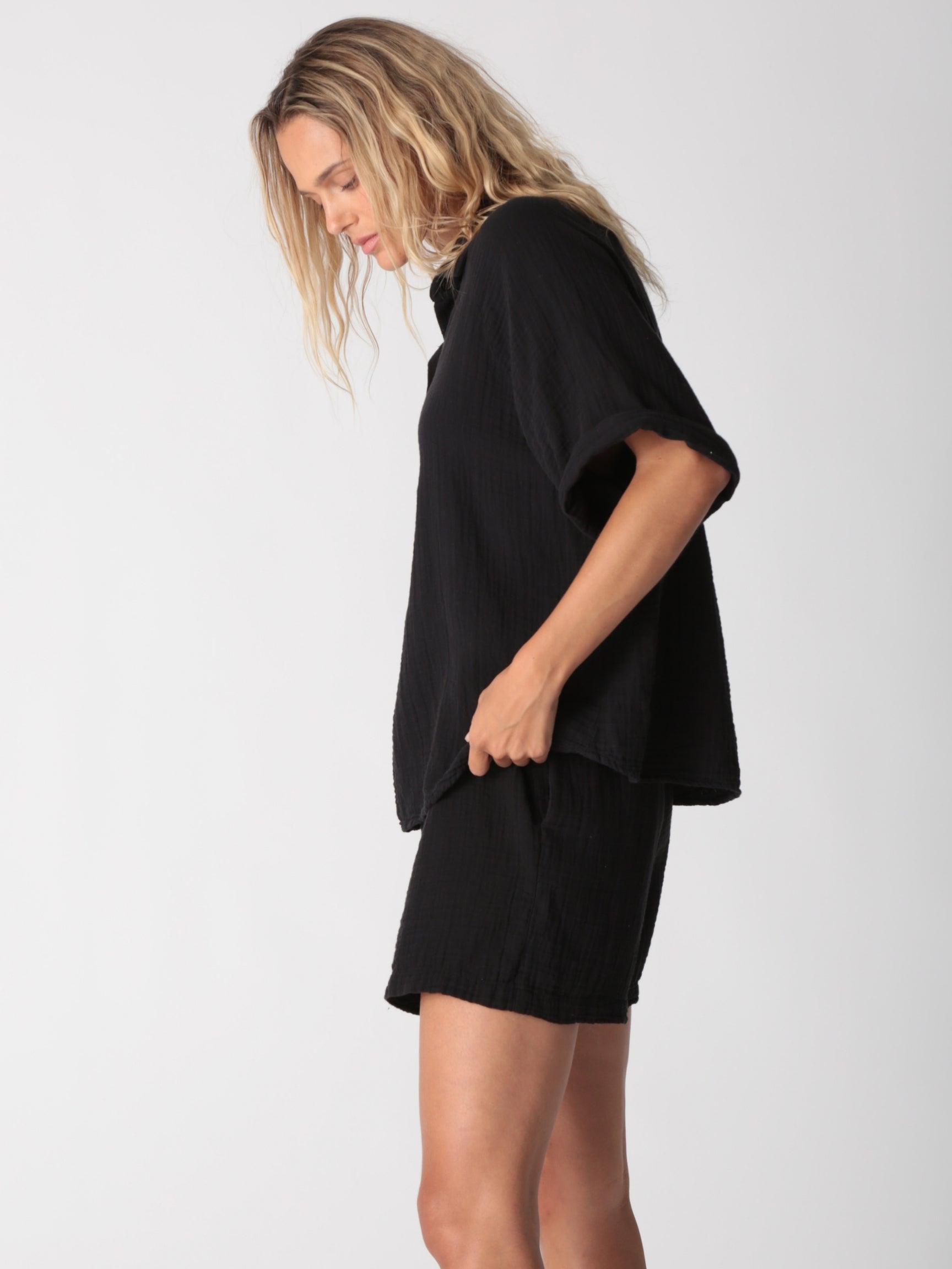 Kauai Gauze Top - Onyx