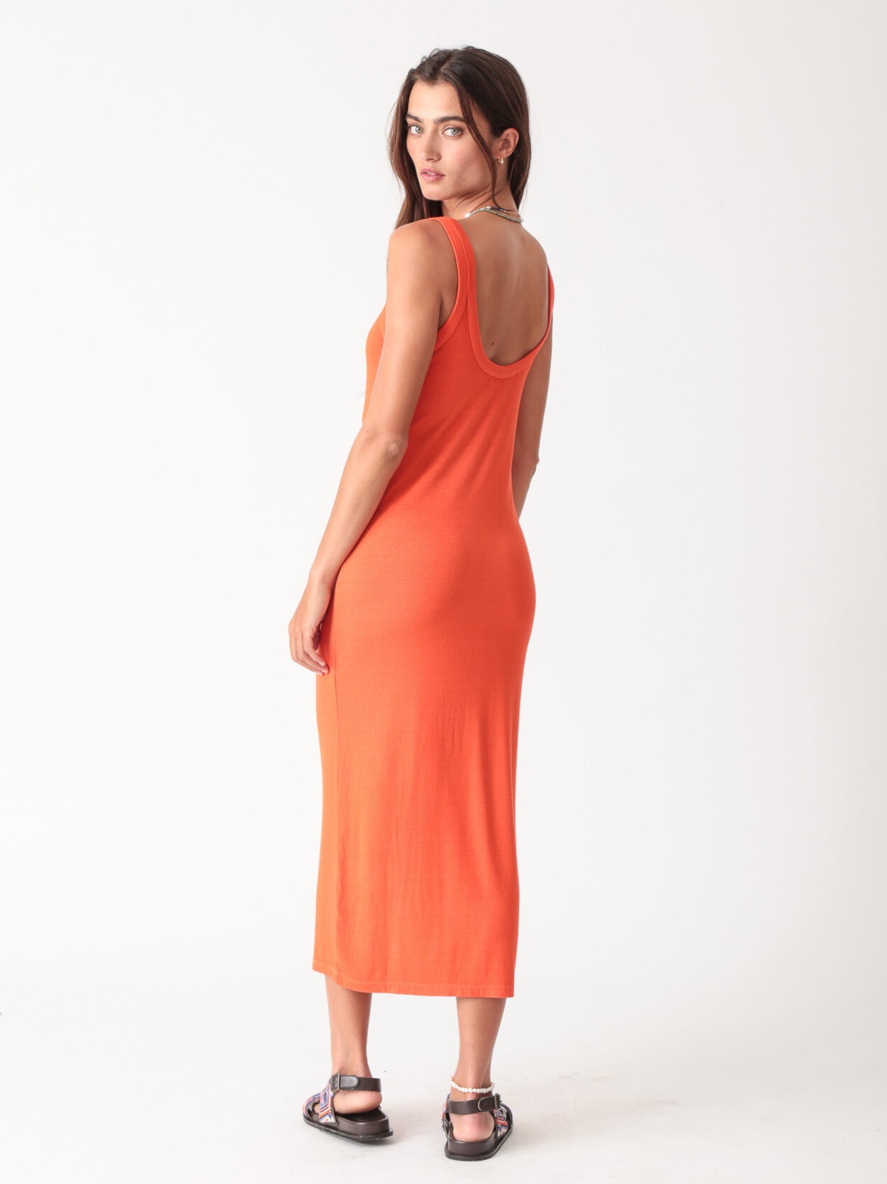 Charlie Rib Dress - Tango