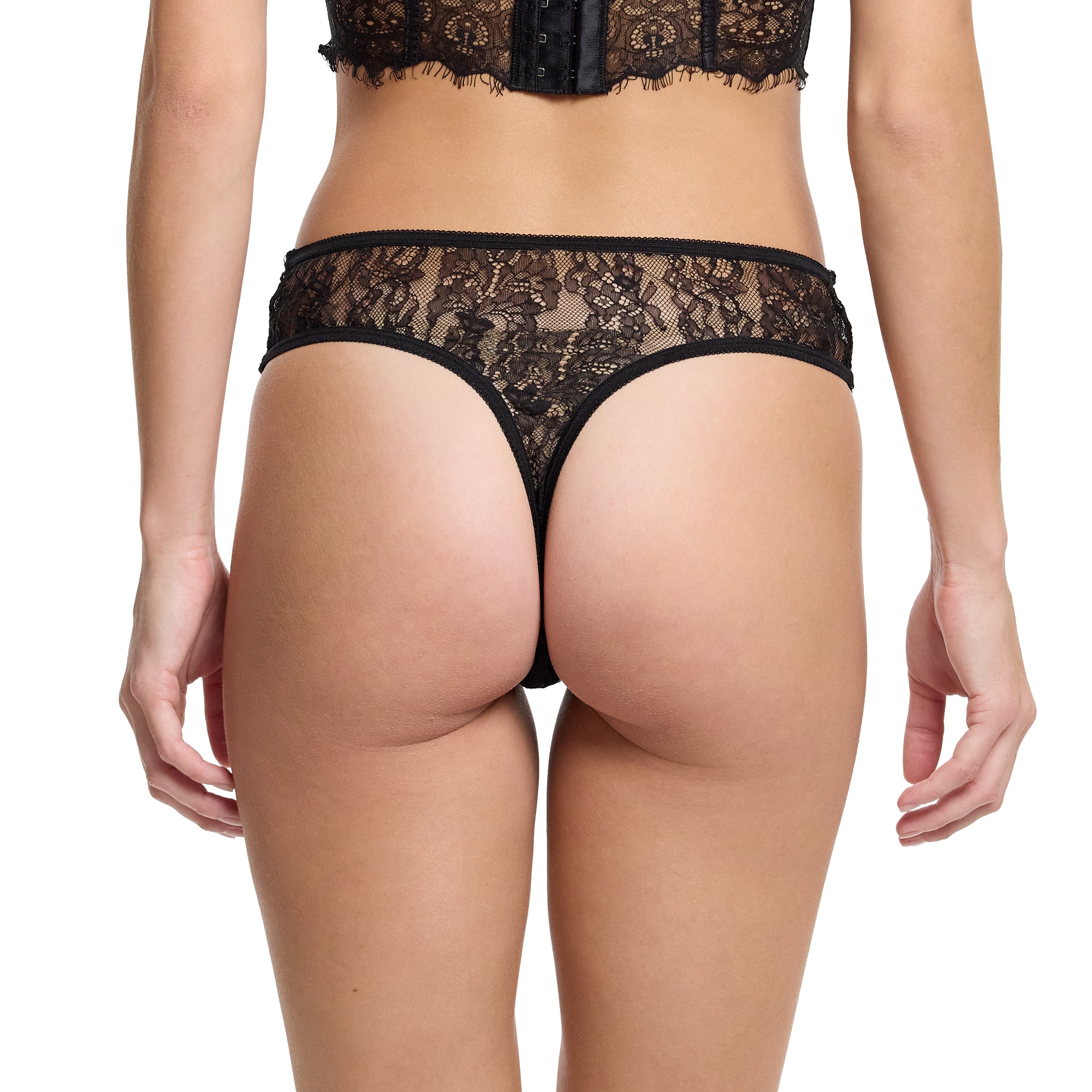 SHEER SEDUCTION NATURAL RISE THONG