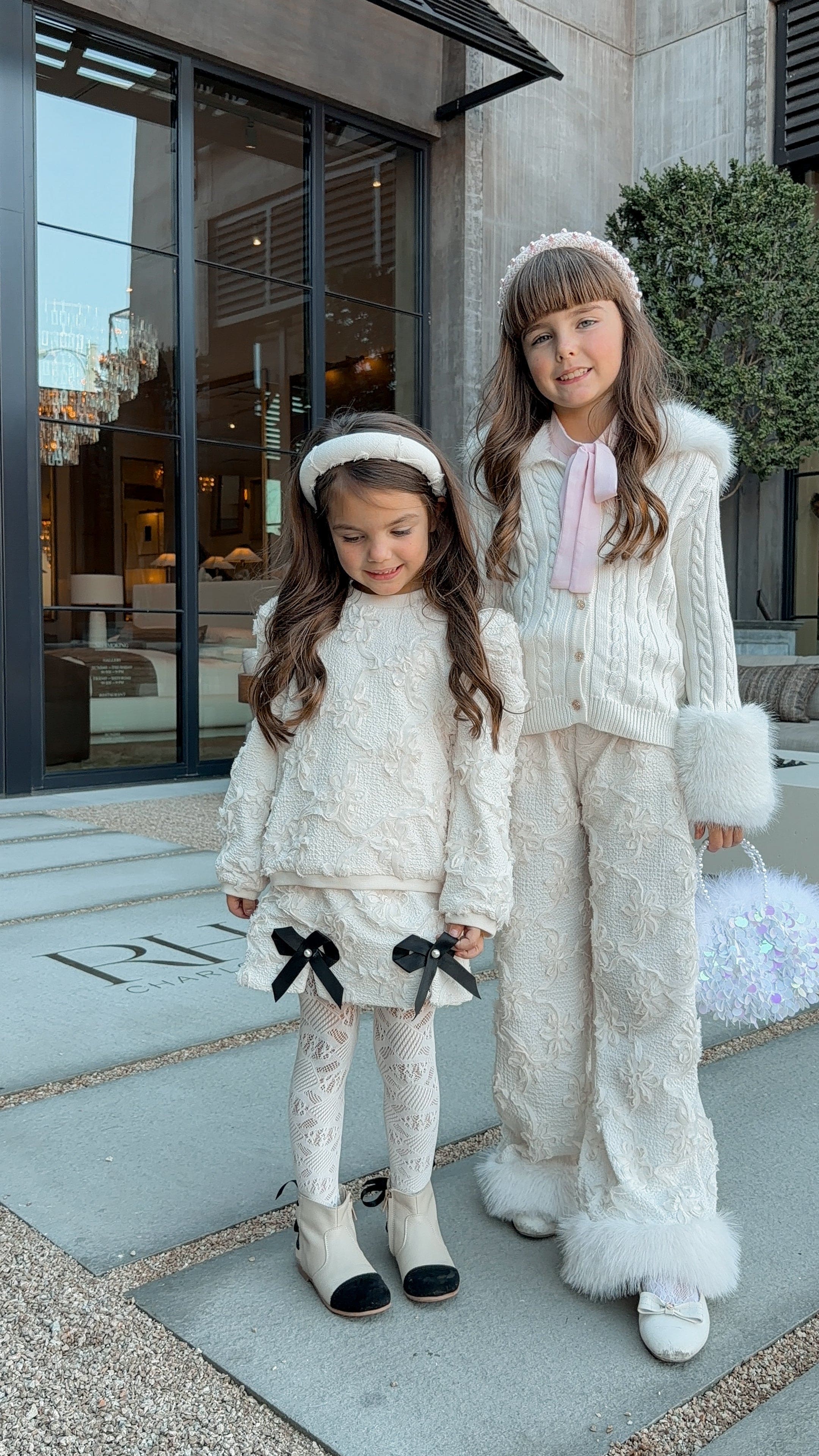 Ivanna Ivory Lace Tights - Petite Maison Kids