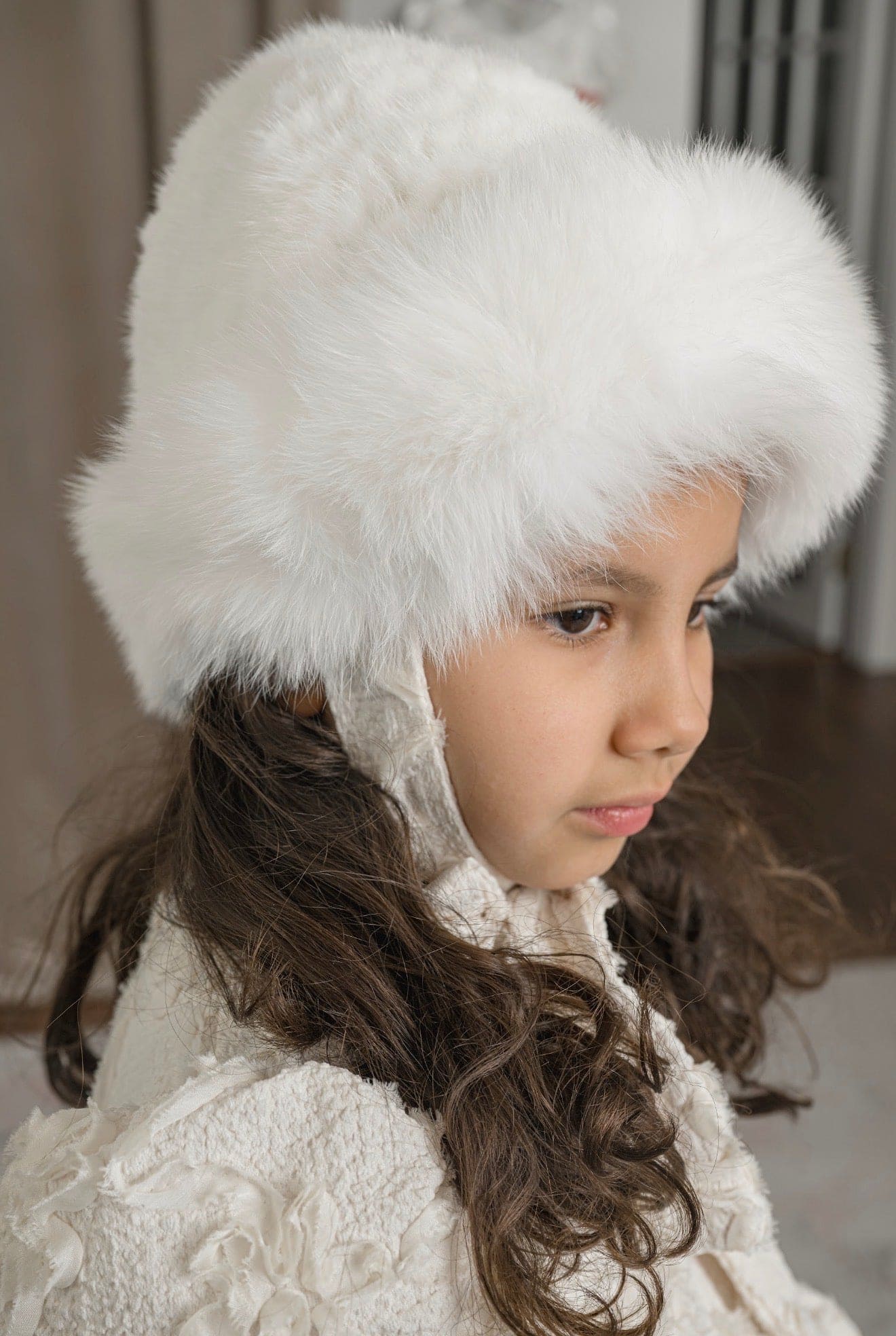 Ava Kids Fox Fur Hat - Petite Maison Kids