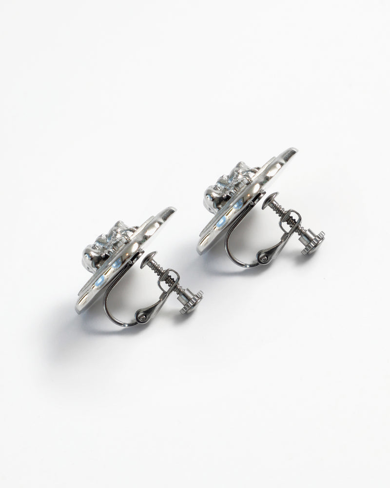Sealed With A Kiss Silver Earrings