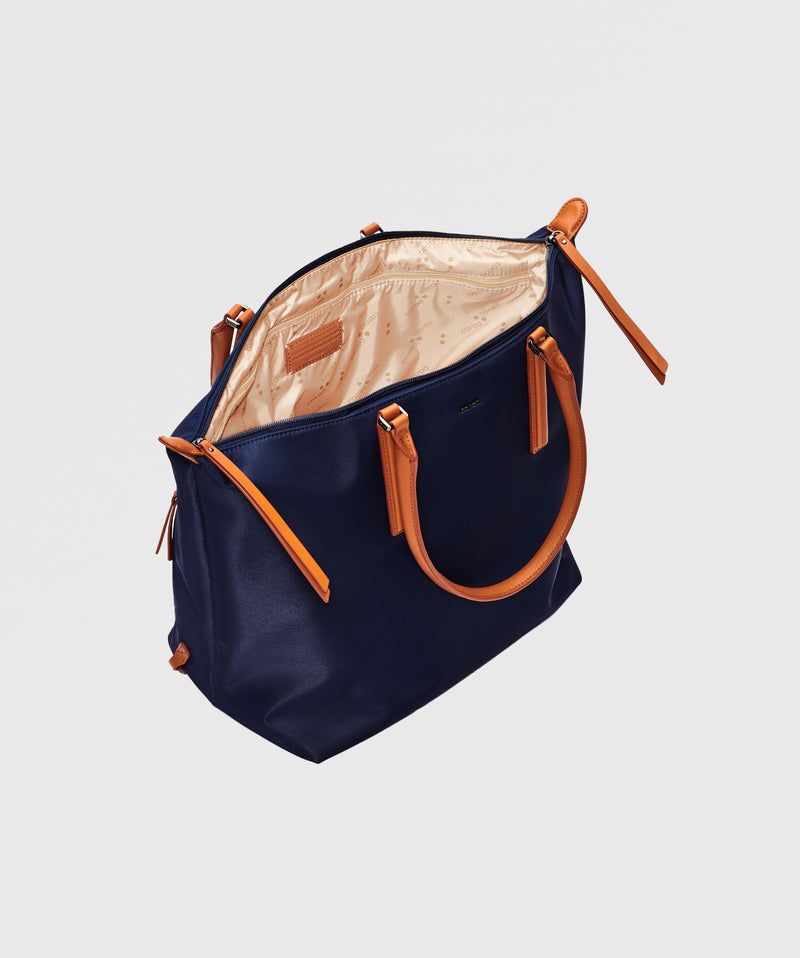 Studio Tote In Navy / Gunmetal Hardware