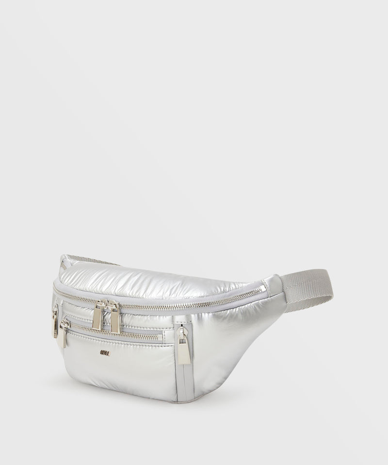 Sling Small Nylon In Silver Metallic