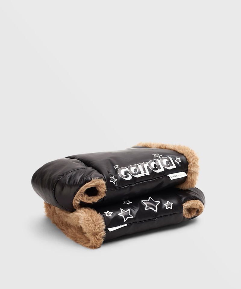 Winter Stroller Gloves - Nylon In Black Printed