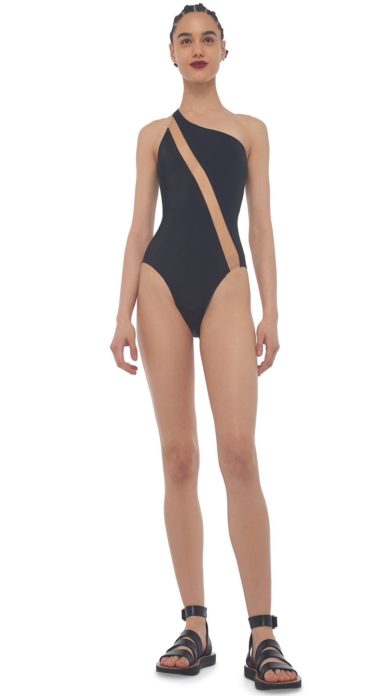 ONE SHOULDER NUDE MIO