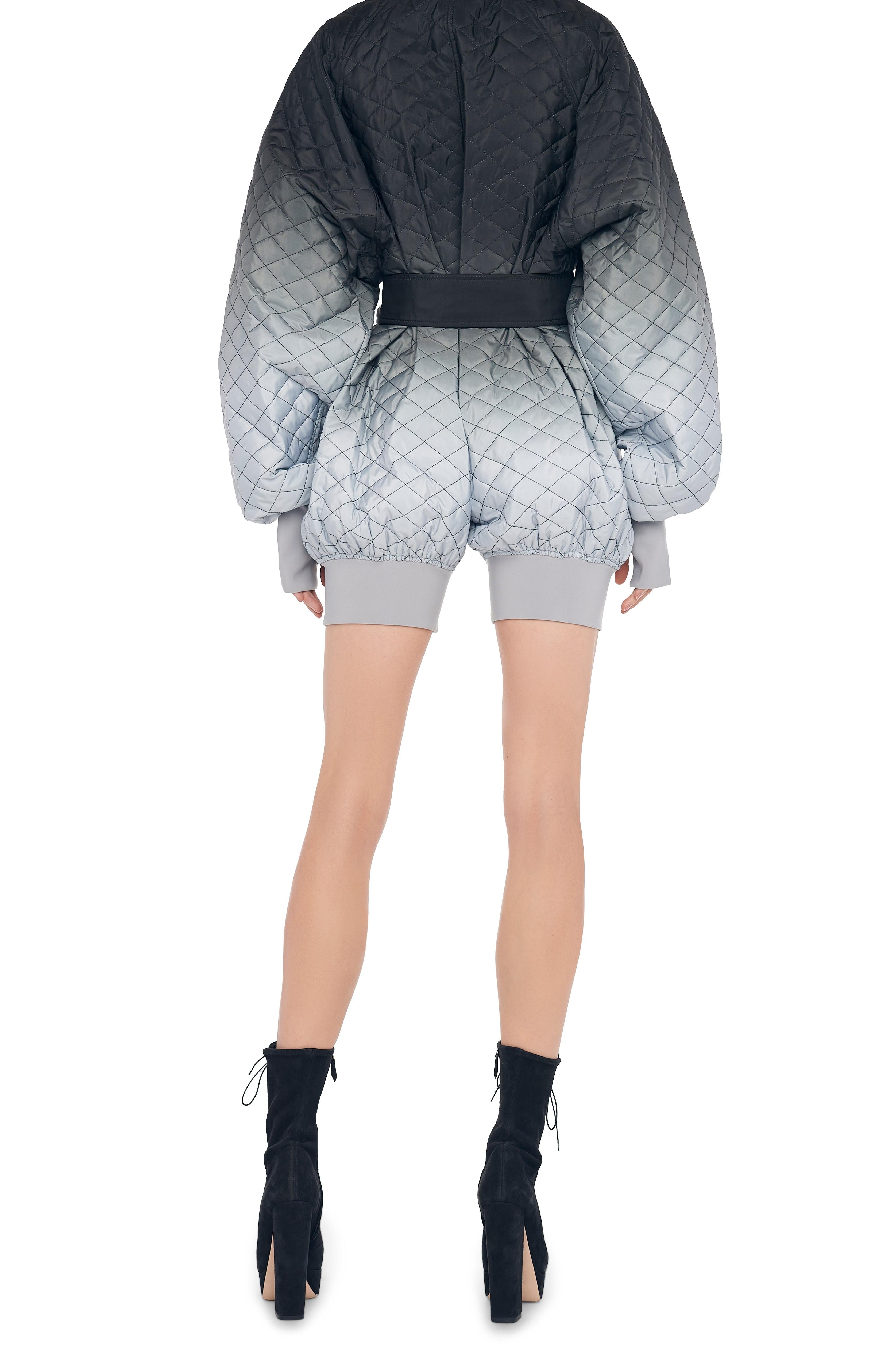 QUILTED BOMBER JUMPSHORT