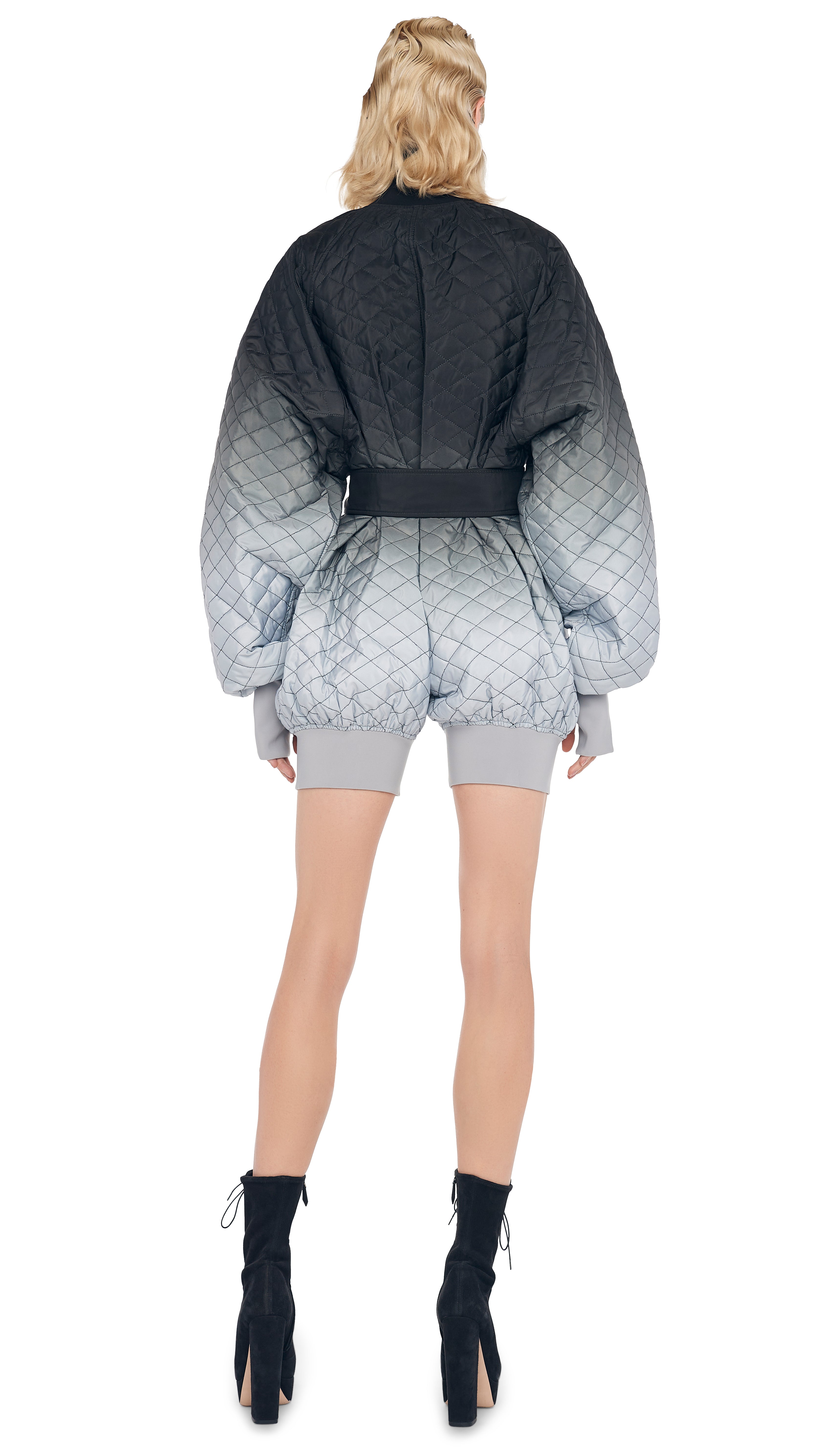 QUILTED BOMBER JUMPSHORT