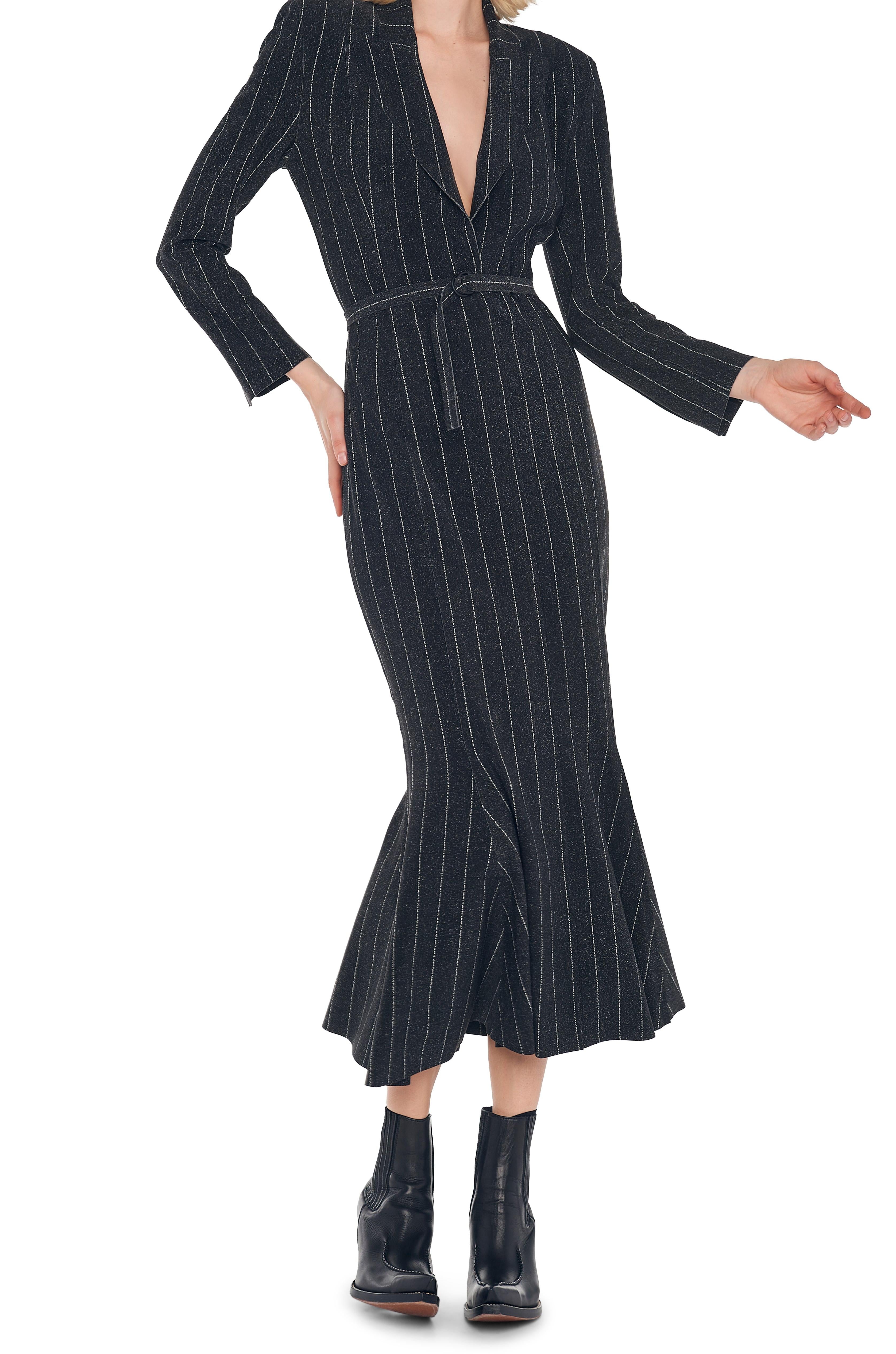 SINGLE BREASTED FISHTAIL DRESS