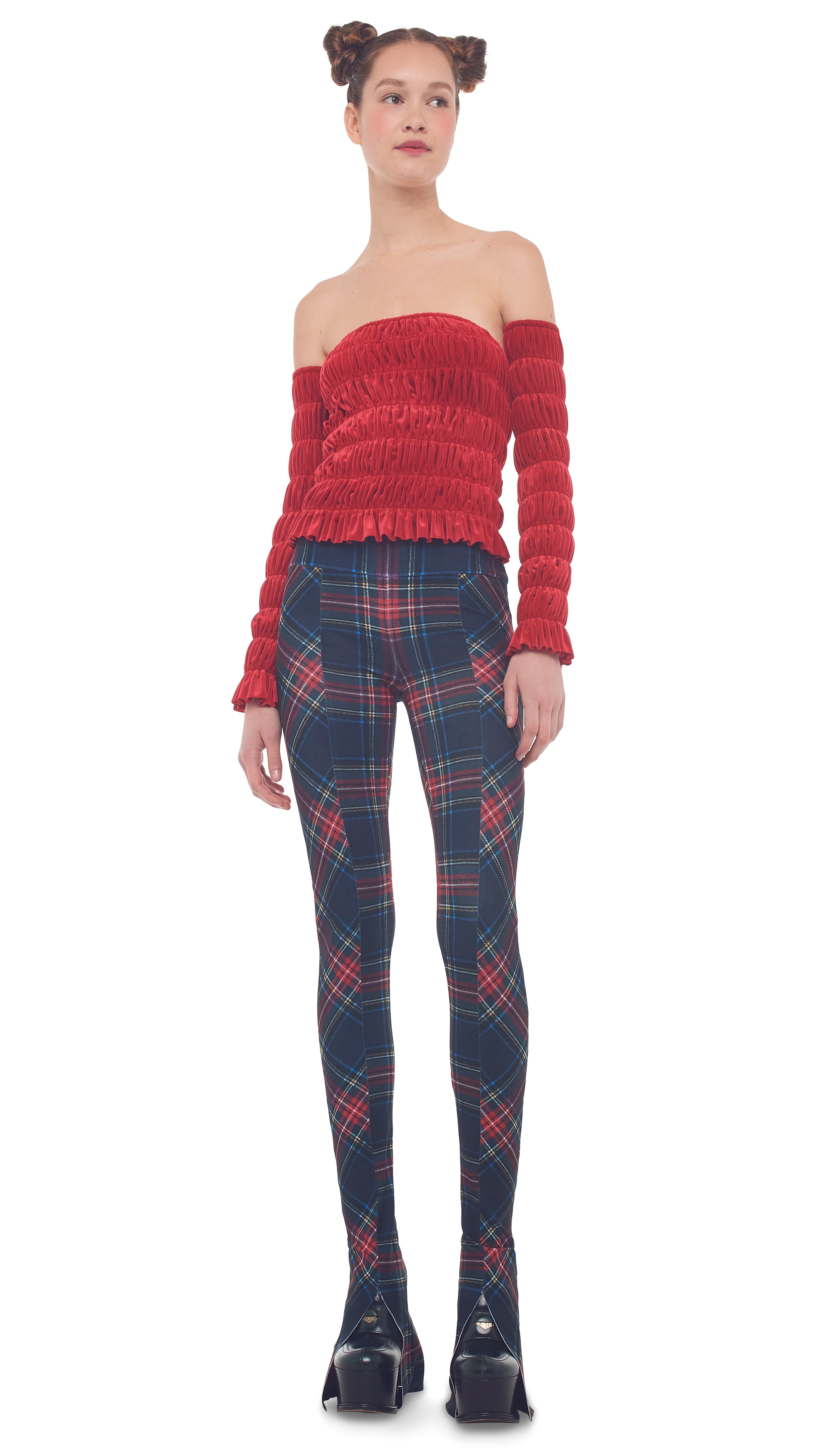 ELASTIC TUBE TOP W/ SLEEVES