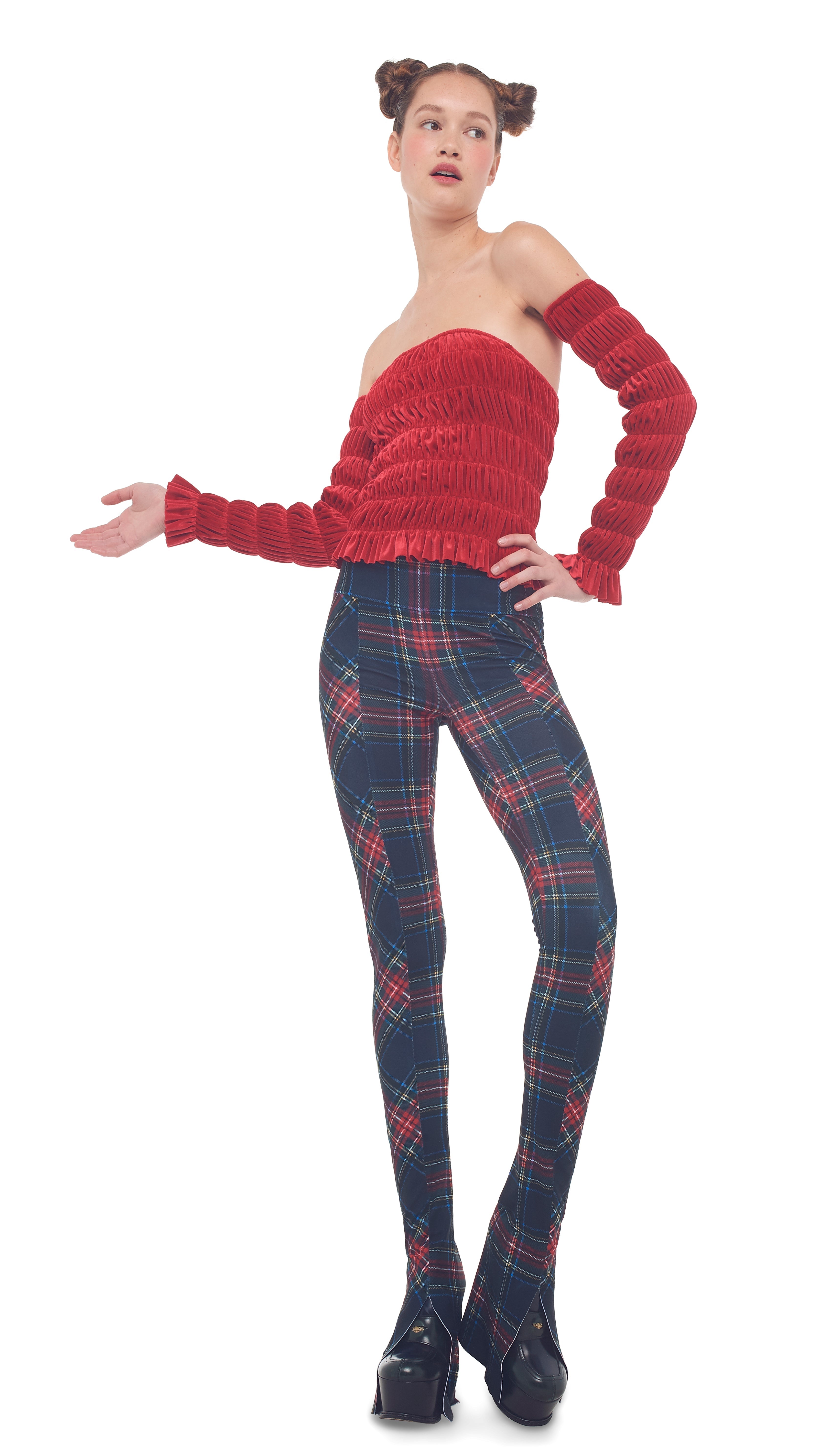 ELASTIC TUBE TOP W/ SLEEVES