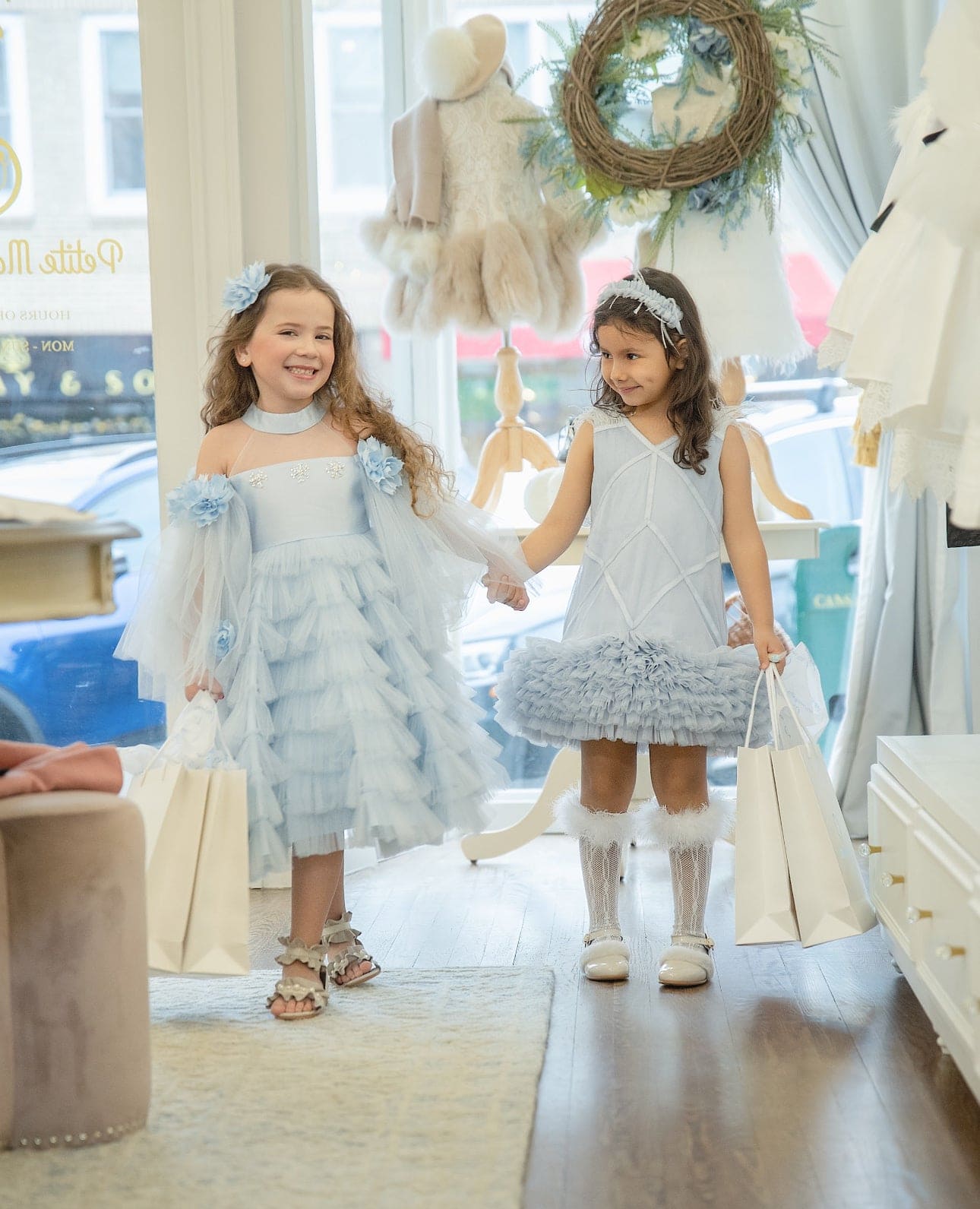 Skylar Blue Tulle Tutu Dress - Petite Maison Kids