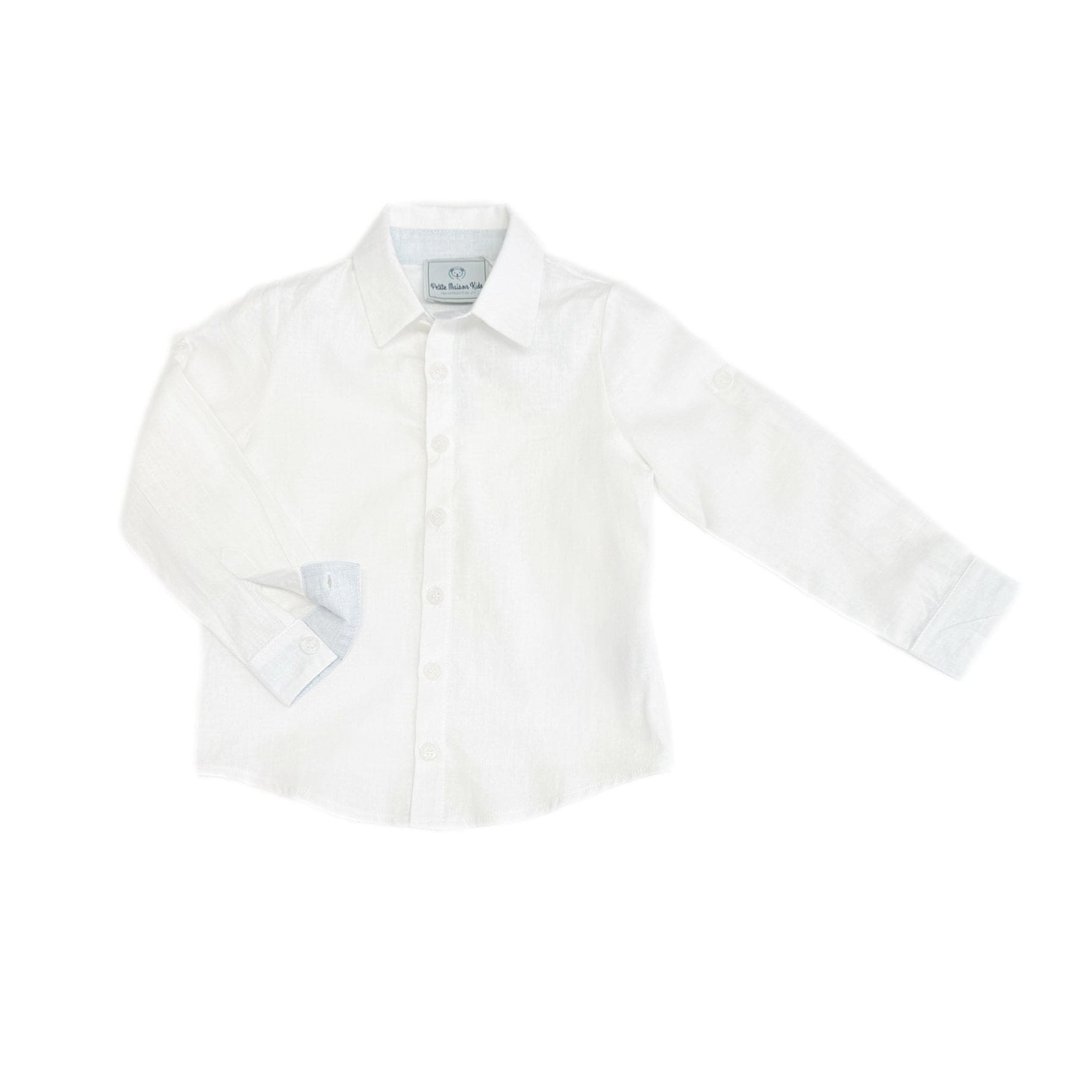 Charlotte Baby Blue Boys' Button Down Shirt - Petite Maison Kids