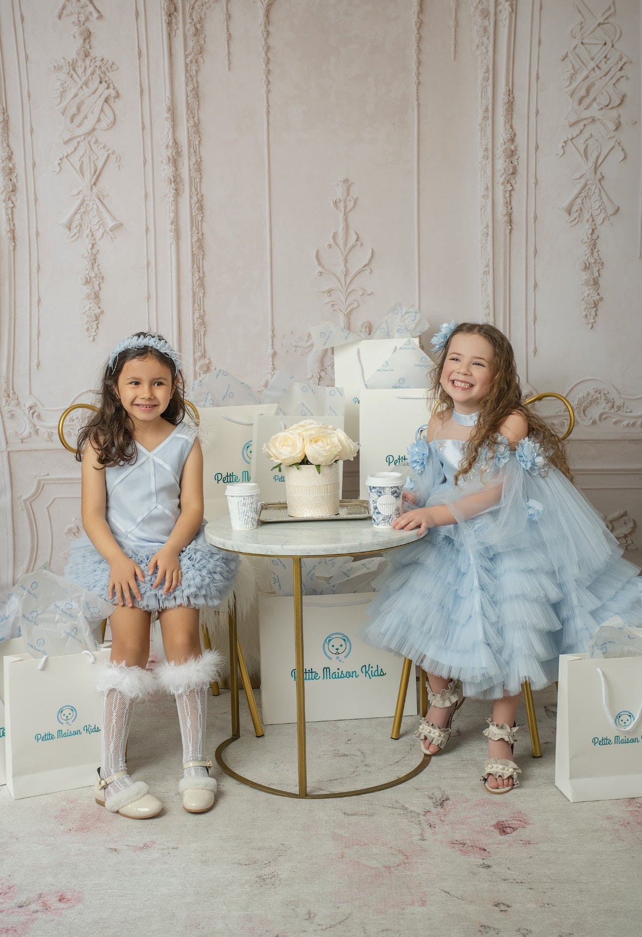 Skylar Blue Tulle Tutu Dress - Petite Maison Kids