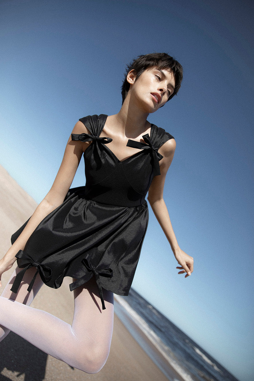 Luna Tafetta Mini Dress